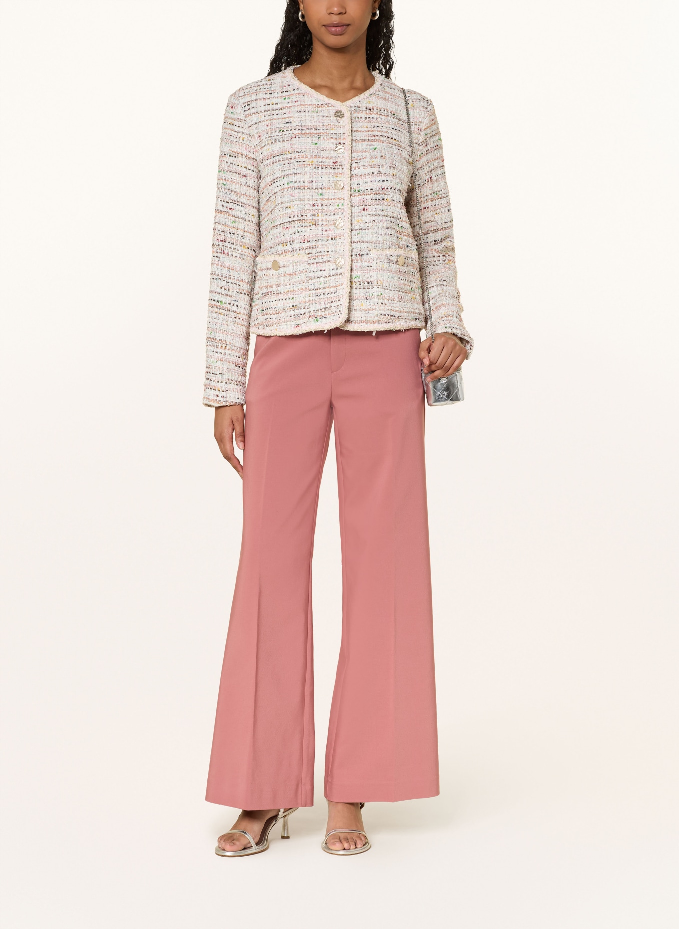 lilienfels bouclé jacket: ROSE / BROWN / GREEN