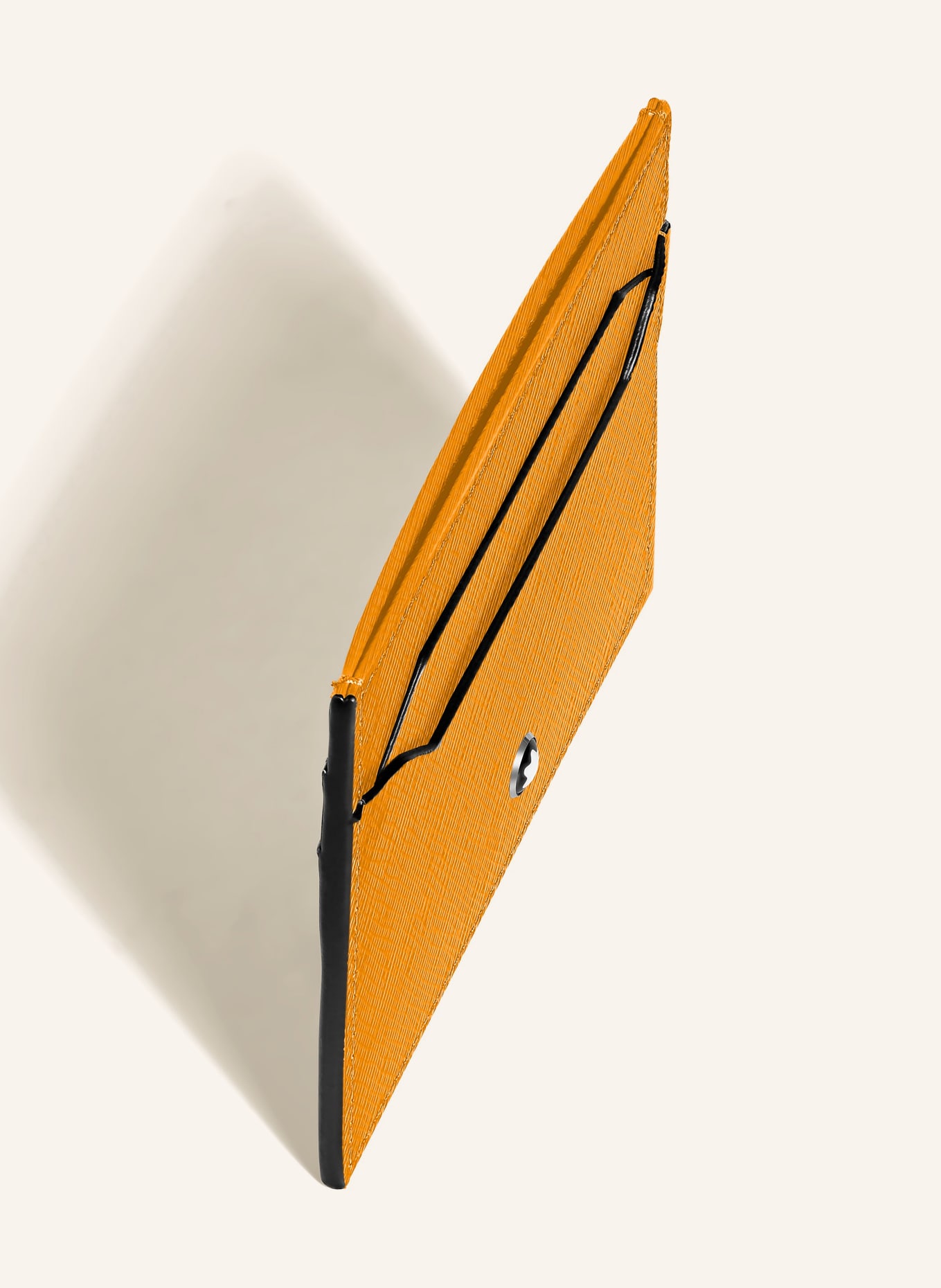 MONTBLANC Sartorial Saffiano Card Holder: DARK YELLOW