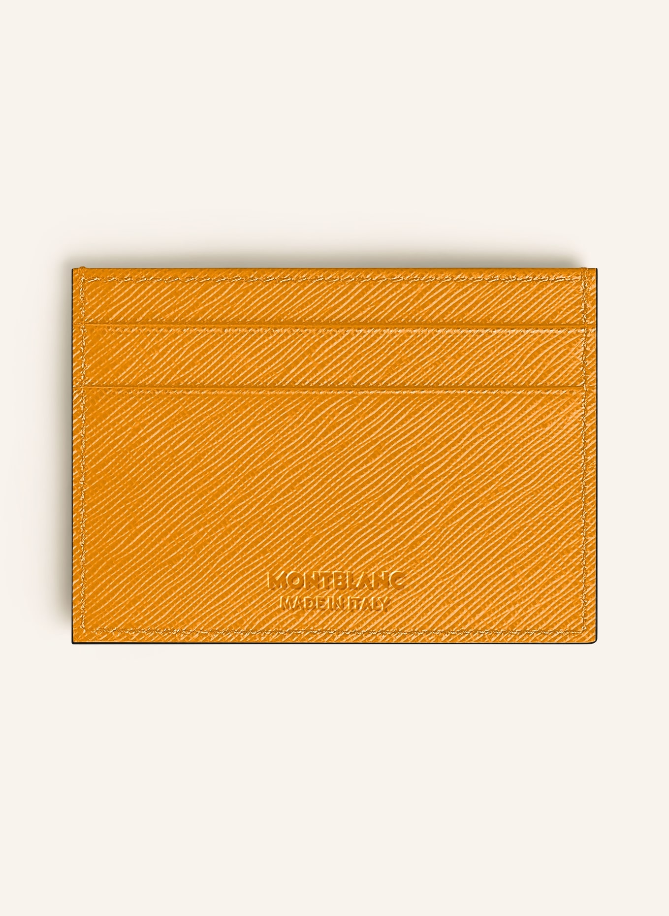 MONTBLANC Sartorial Saffiano Card Holder: DARK YELLOW