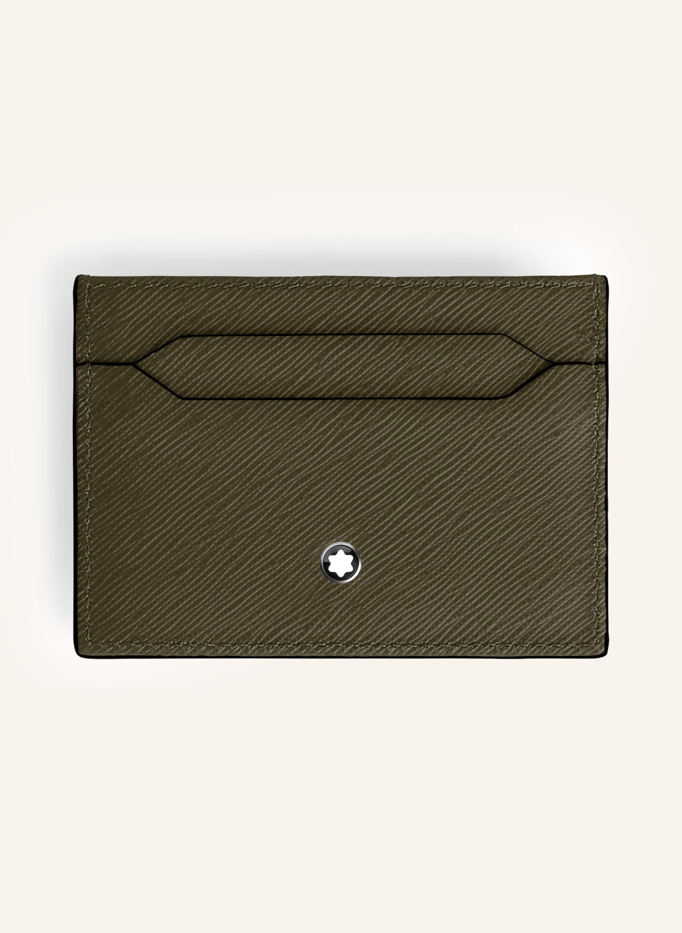 MONTBLANC Pouzdro na karty Saffiano SARTORIAL: OLIVOVÁ