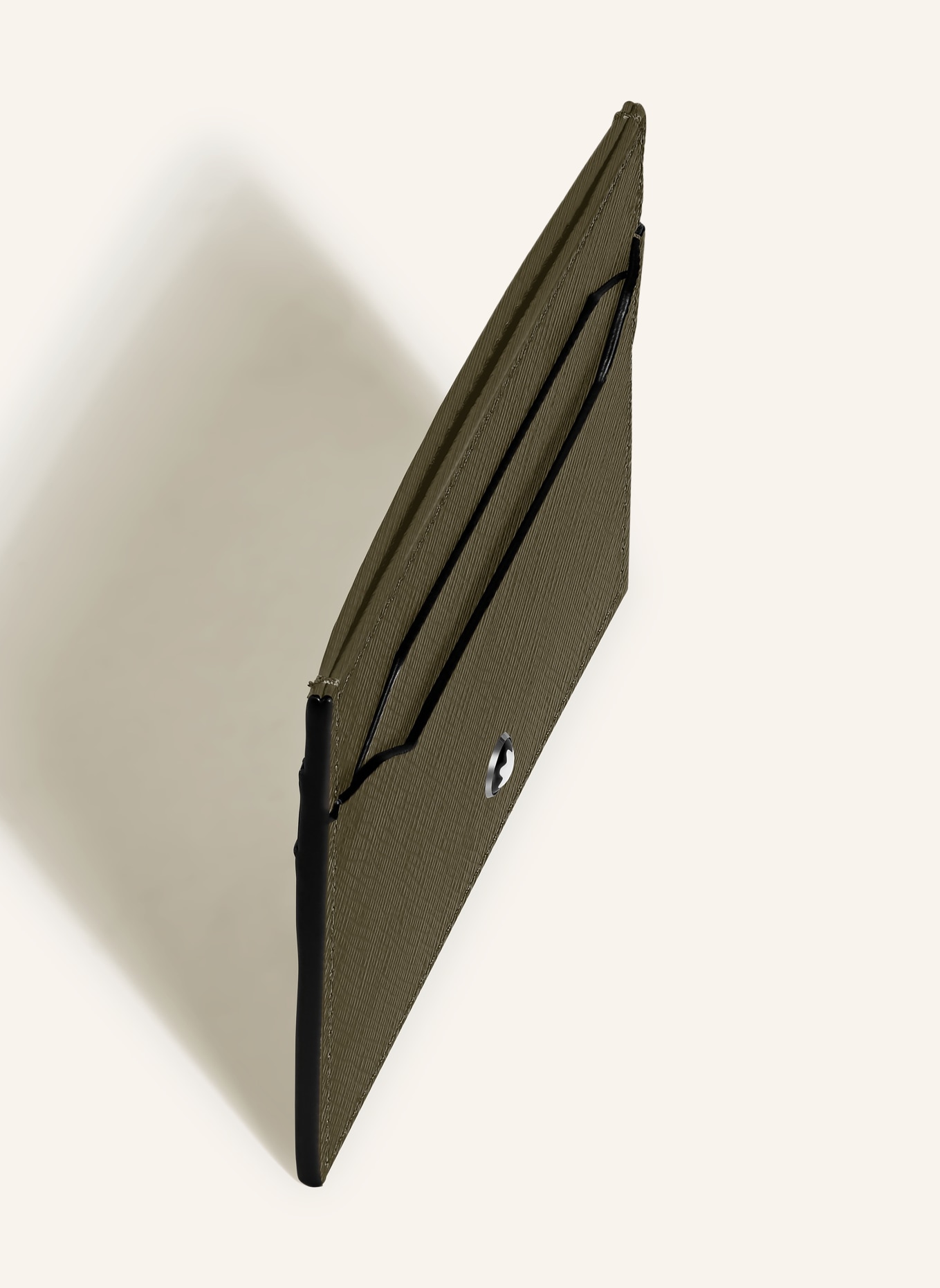 MONTBLANC Pouzdro na karty Saffiano SARTORIAL: OLIVOVÁ