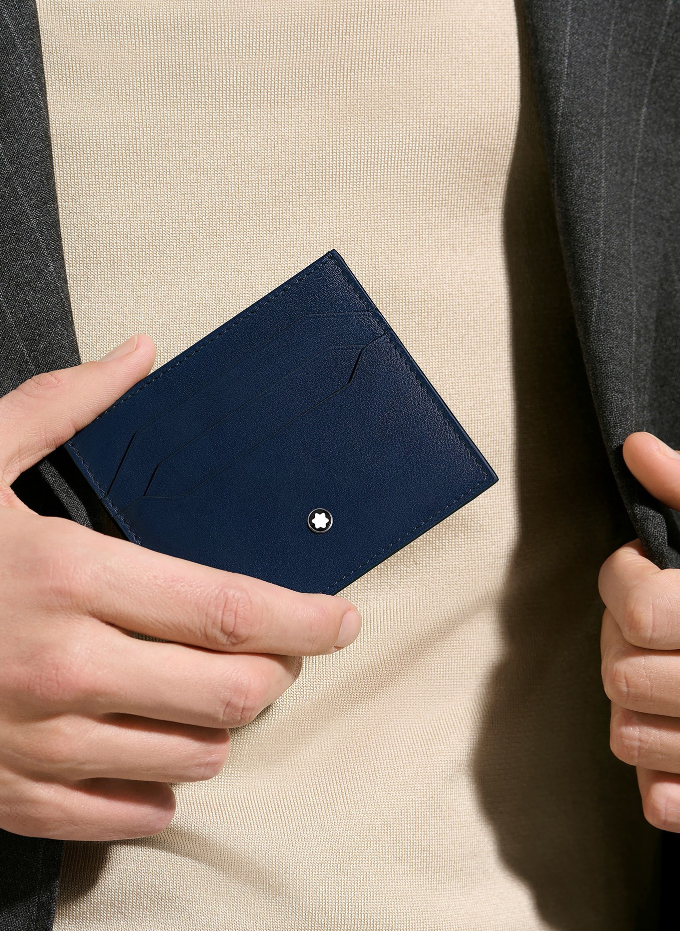 MONTBLANC Kartenetui MEISTERSTÜCK: DUNKELBLAU