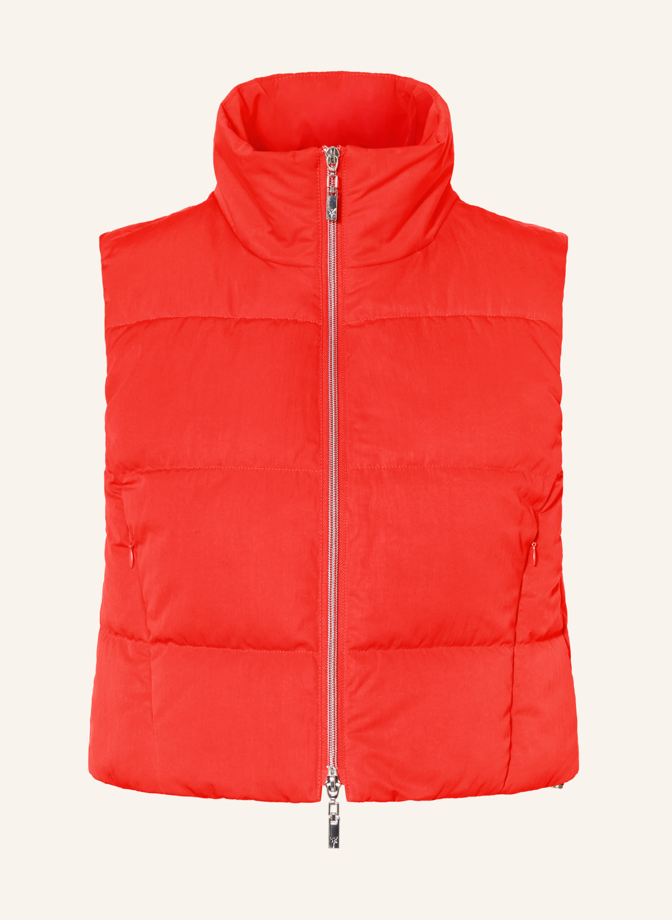 monari quilted vest: RED