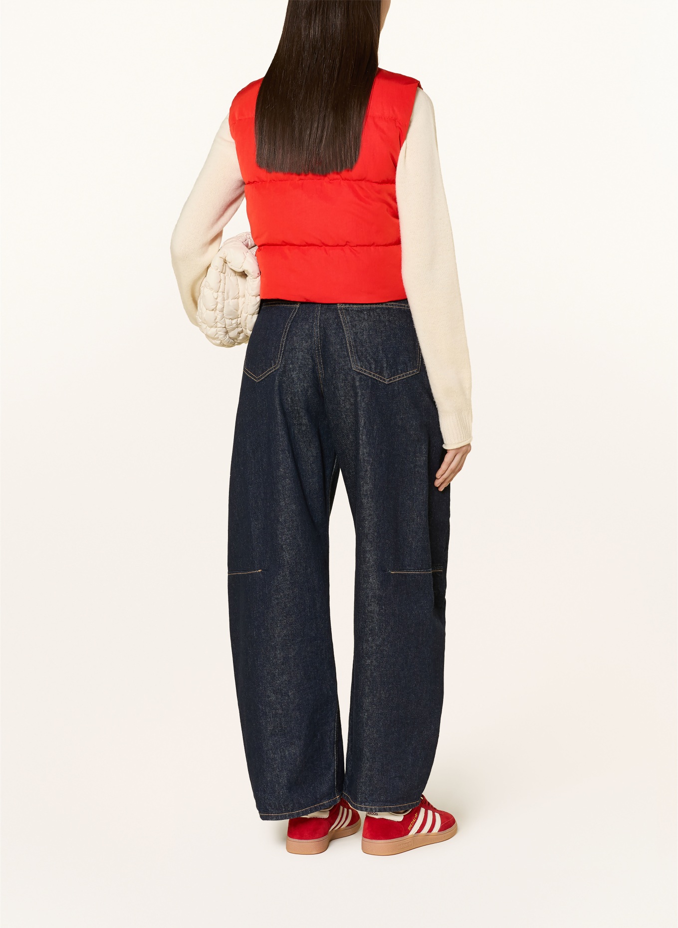 monari quilted vest: RED