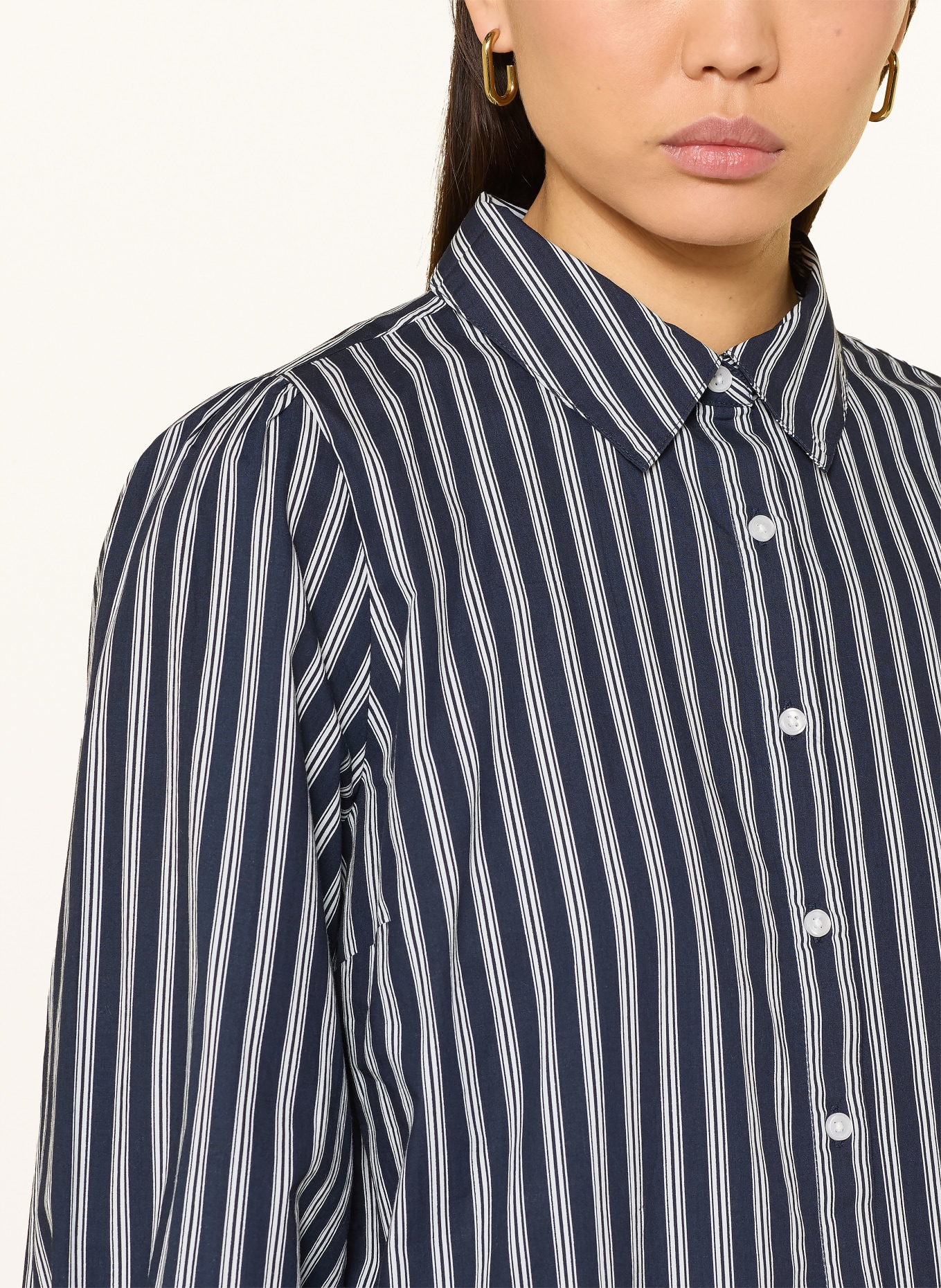 monari Hemdbluse: DUNKELBLAU / WEISS