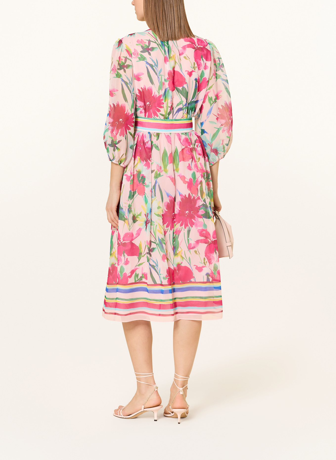 ADRIANNA PAPELL jurk: ROZE / GROEN / BLAUW