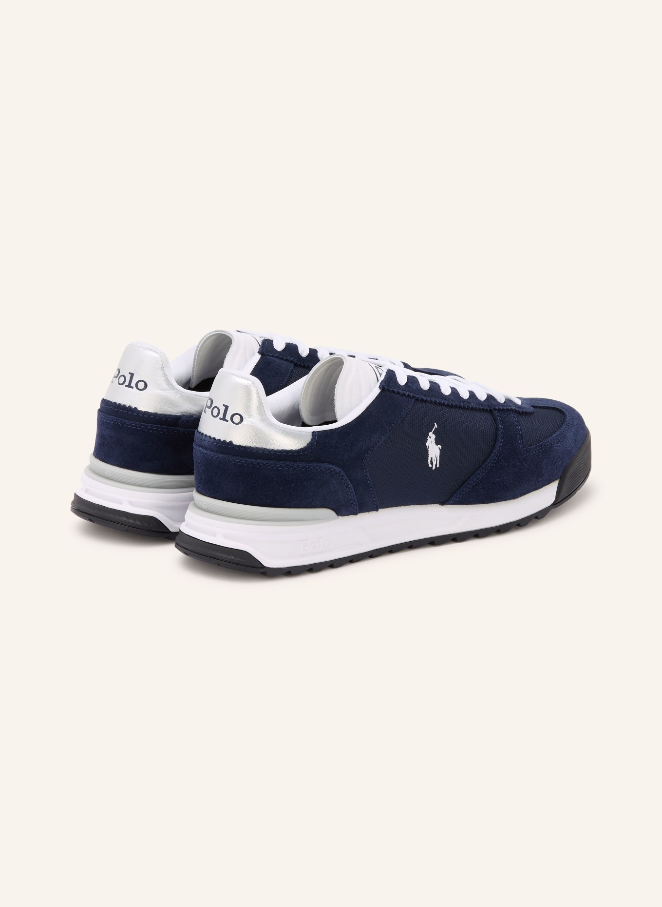 POLO RALPH LAUREN Sneaker: DUNKELBLAU / WEISS