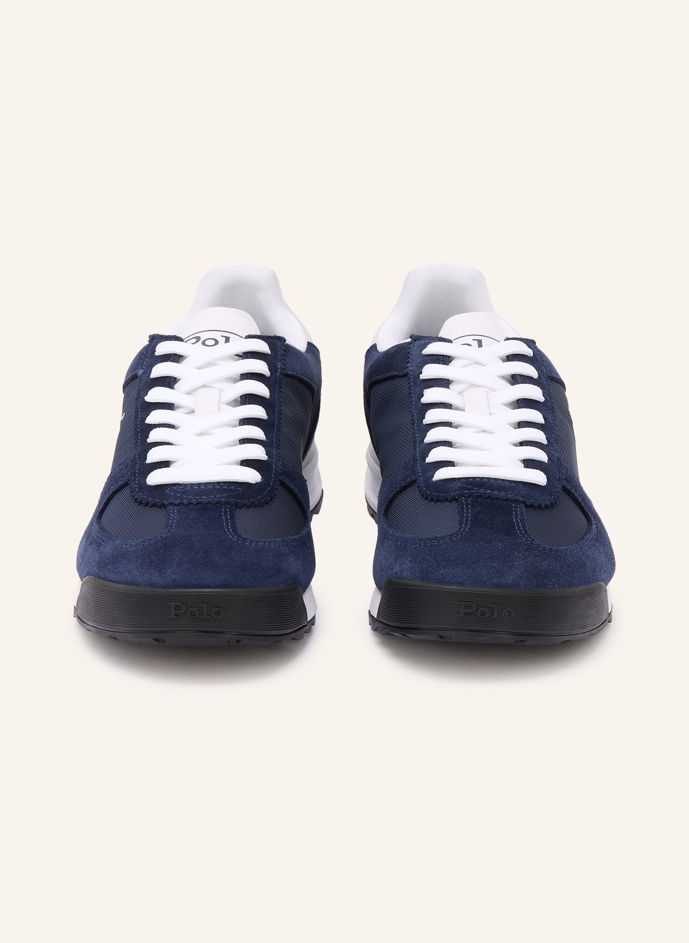 POLO RALPH LAUREN Sneaker: DUNKELBLAU / WEISS