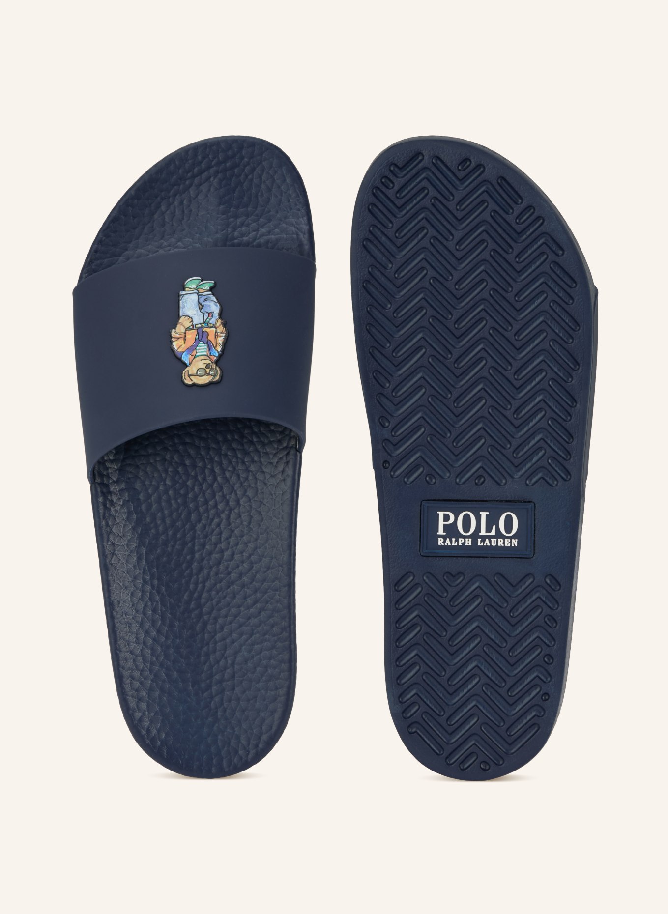 POLO RALPH LAUREN Pantoletten: DUNKELBLAU