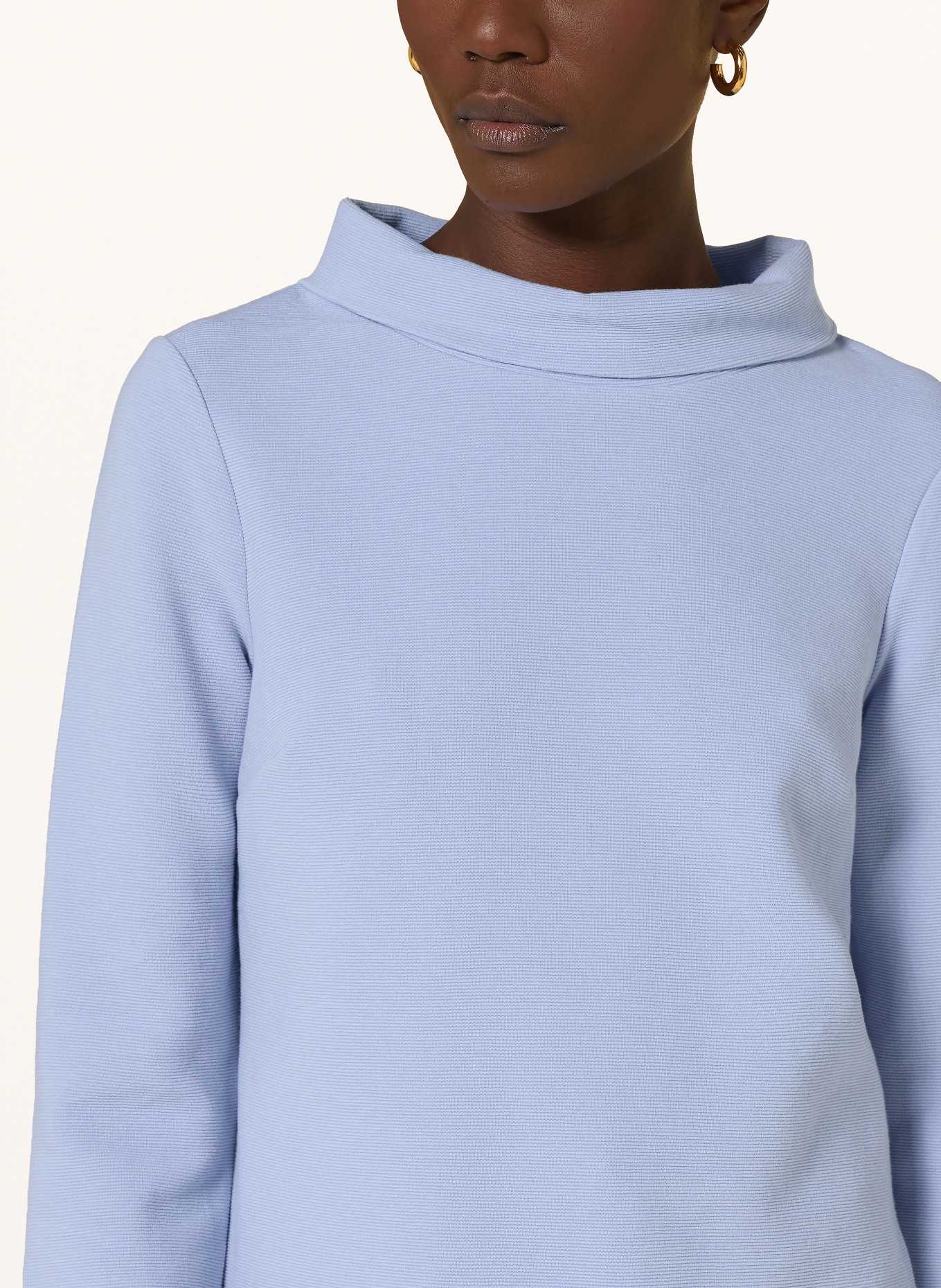 HOBBS Rollkragenshirt BETSY mit 3/4-Arm: HELLBLAU