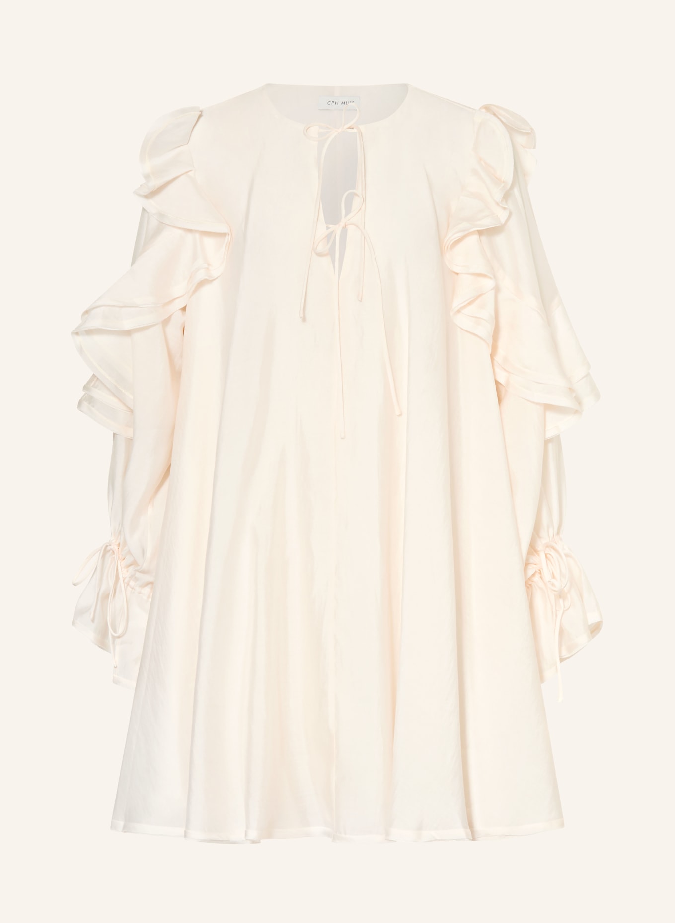 CPH MUSE Kleid CMMOLLY mit Volants: CREME
