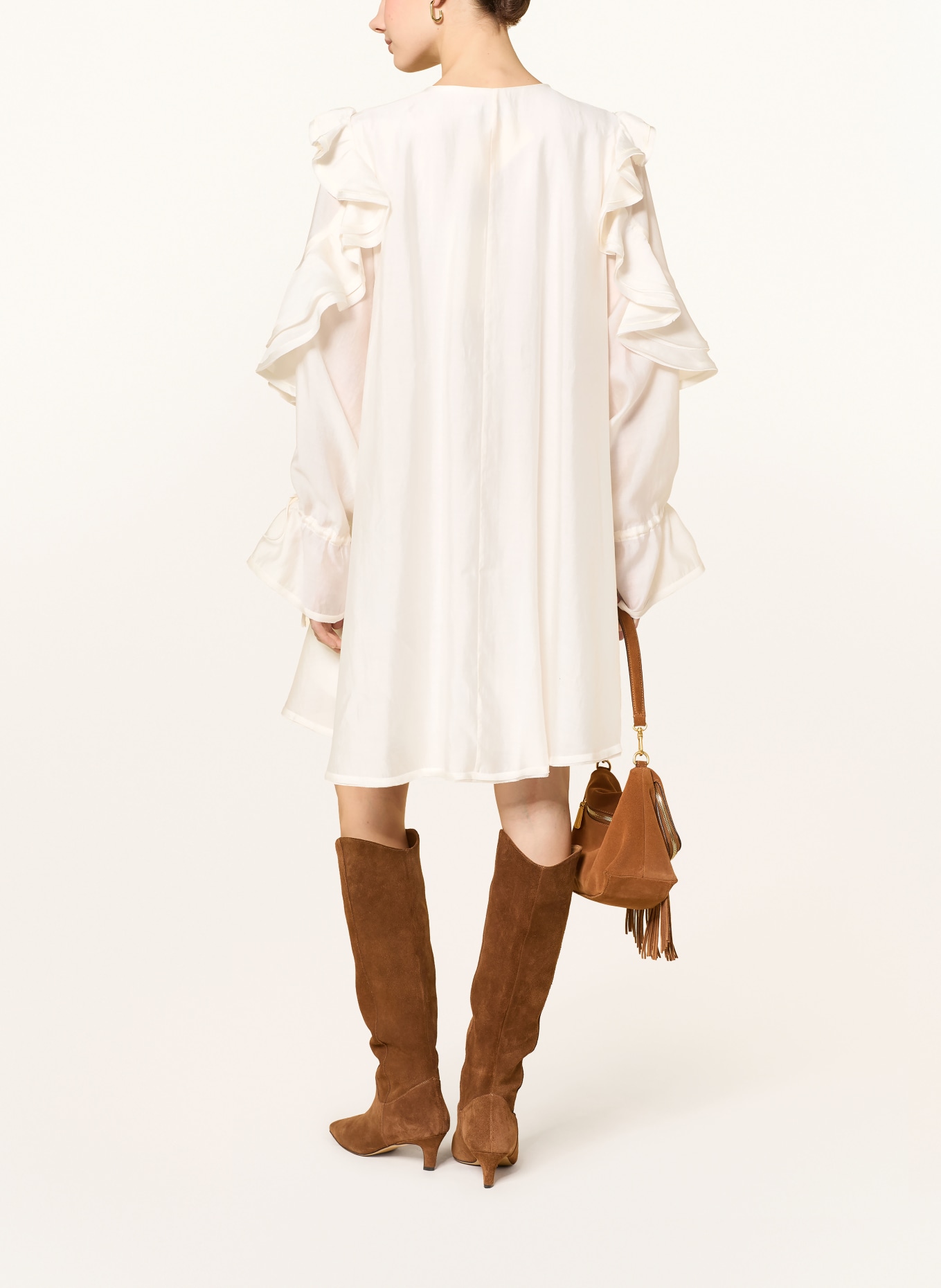 CPH MUSE Kleid CMMOLLY mit Volants: CREME