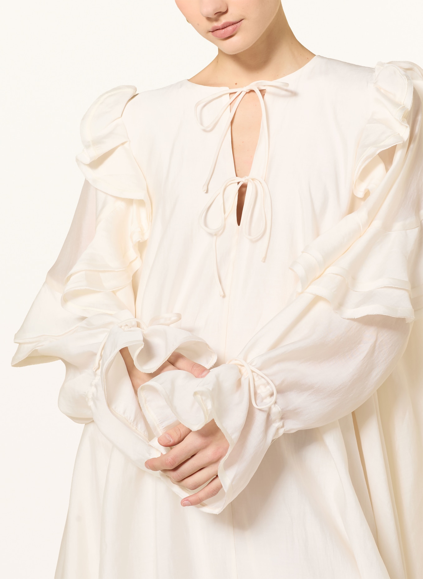 CPH MUSE Kleid CMMOLLY mit Volants: CREME