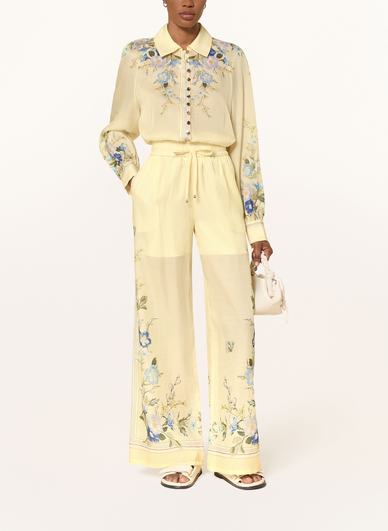 self-portrait Marlenehose: HELLGELB / GRÜN / HELLBLAU