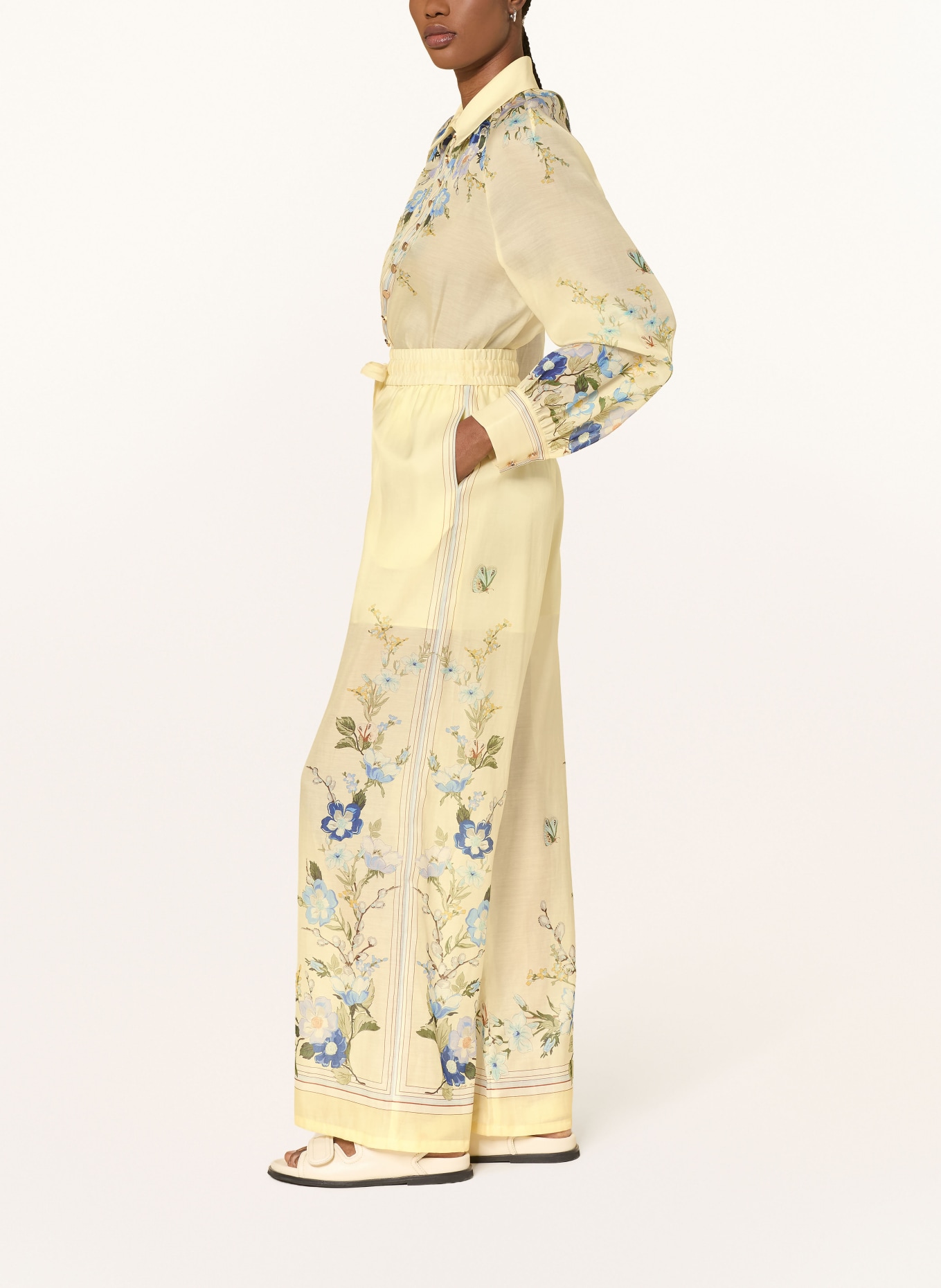 self-portrait Marlenehose: HELLGELB / GRÜN / HELLBLAU