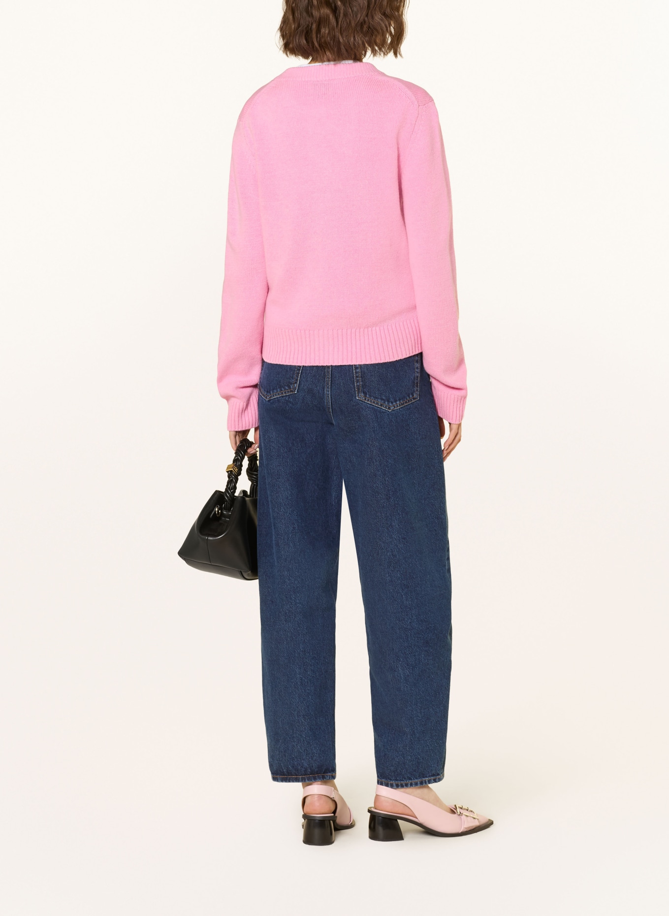 GANNI cardigan: PINK