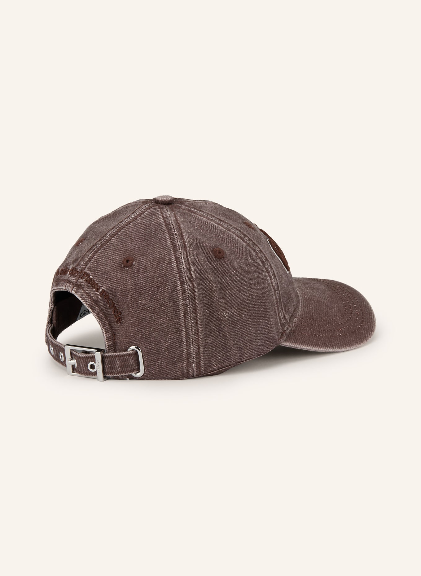 GANNI cap: BROWN