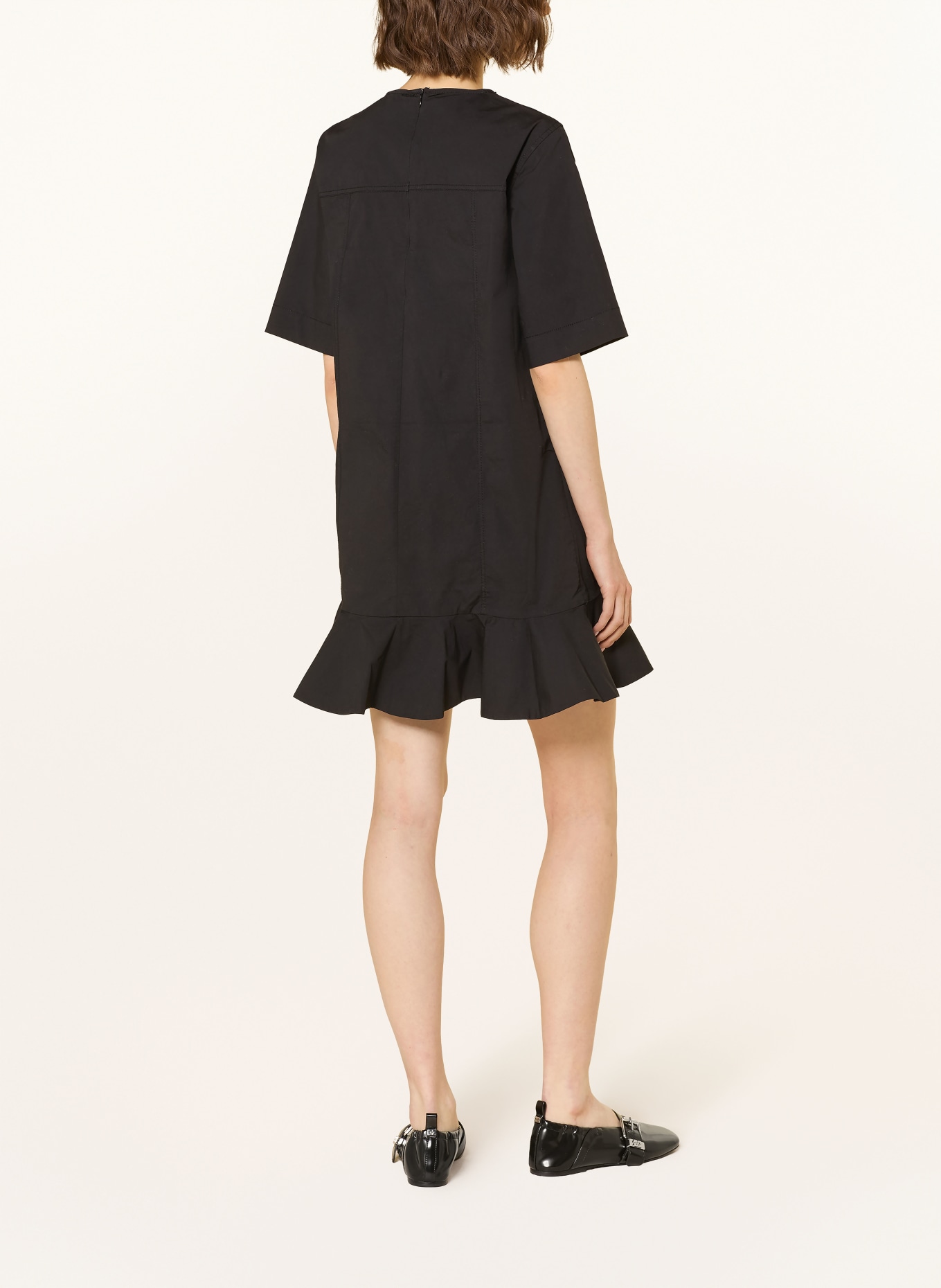 GANNI šaty: ČERNÁ