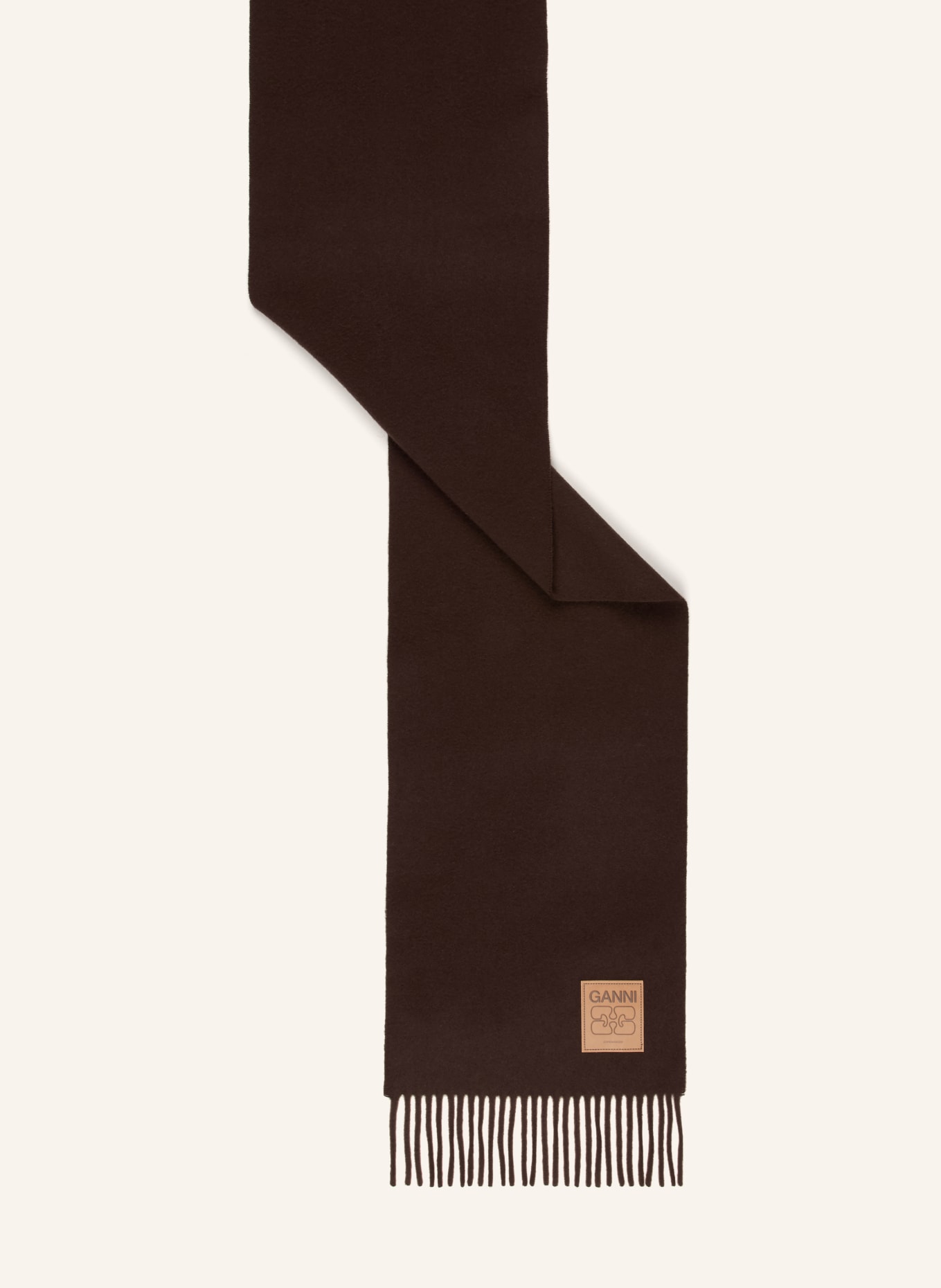 GANNI Schal: DUNKELBRAUN
