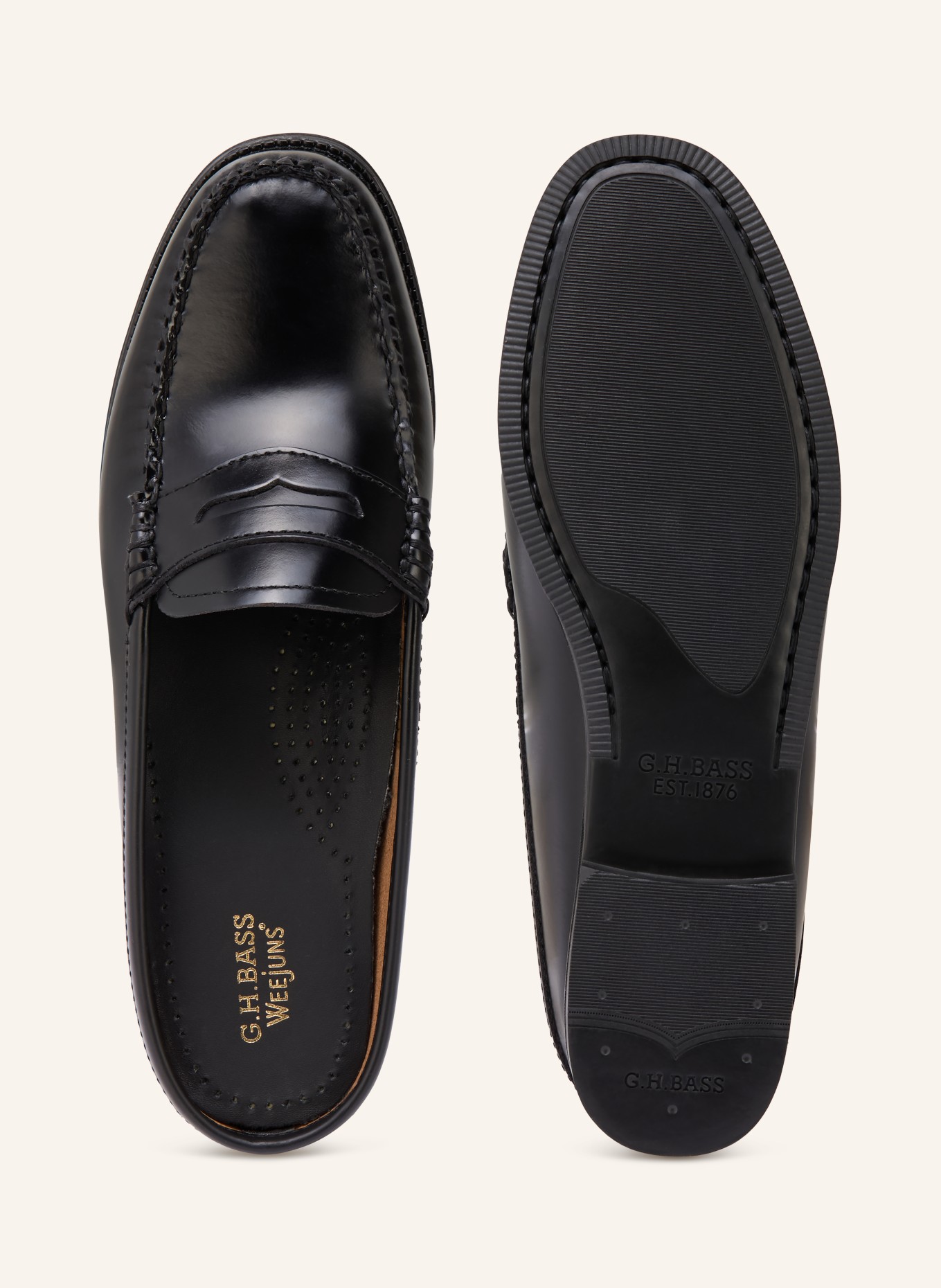 G.H.Bass Mules EASY WEEJUN: SCHWARZ