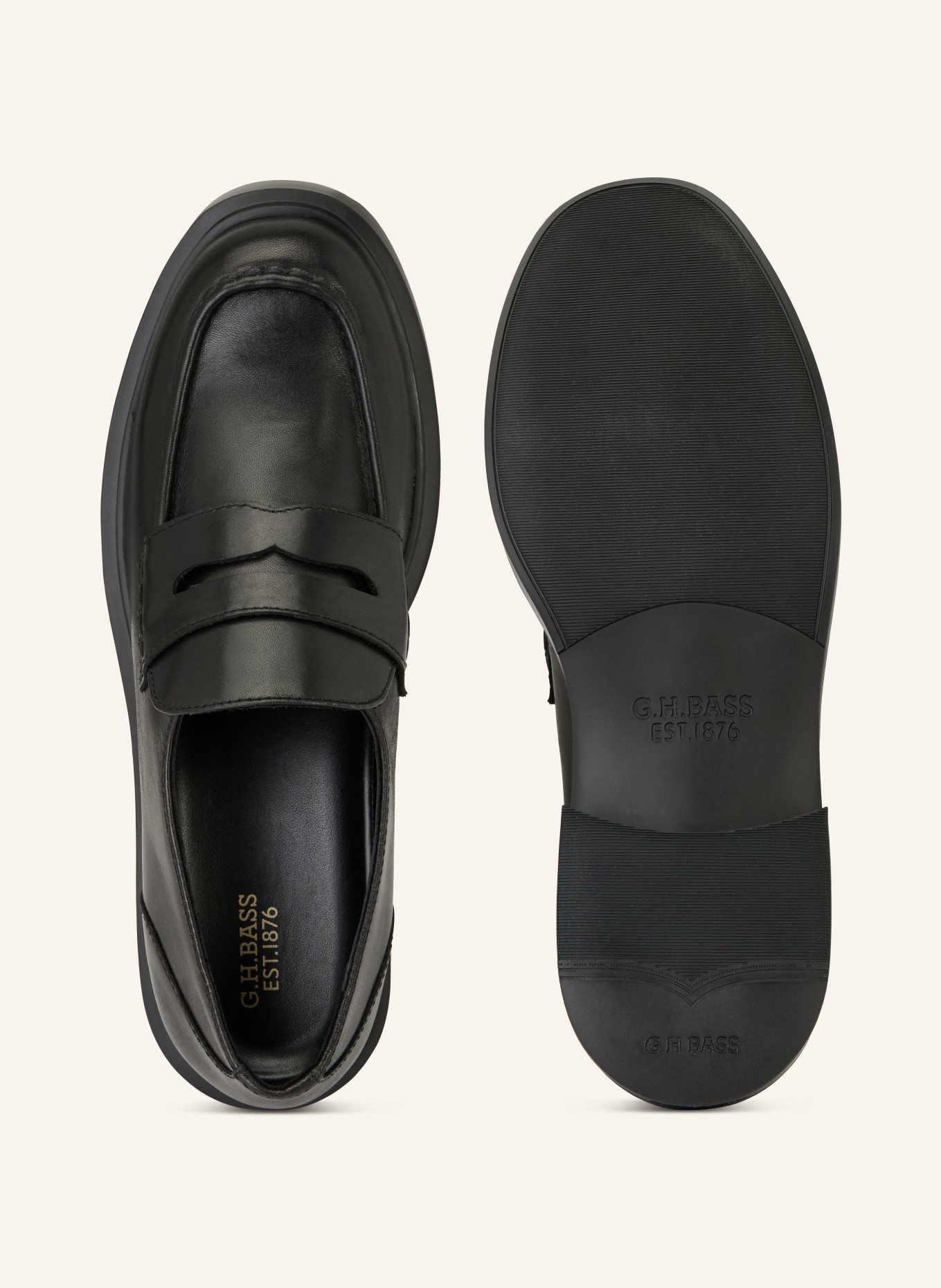 G.H.Bass Penny-Loafer ALBANY II: SCHWARZ