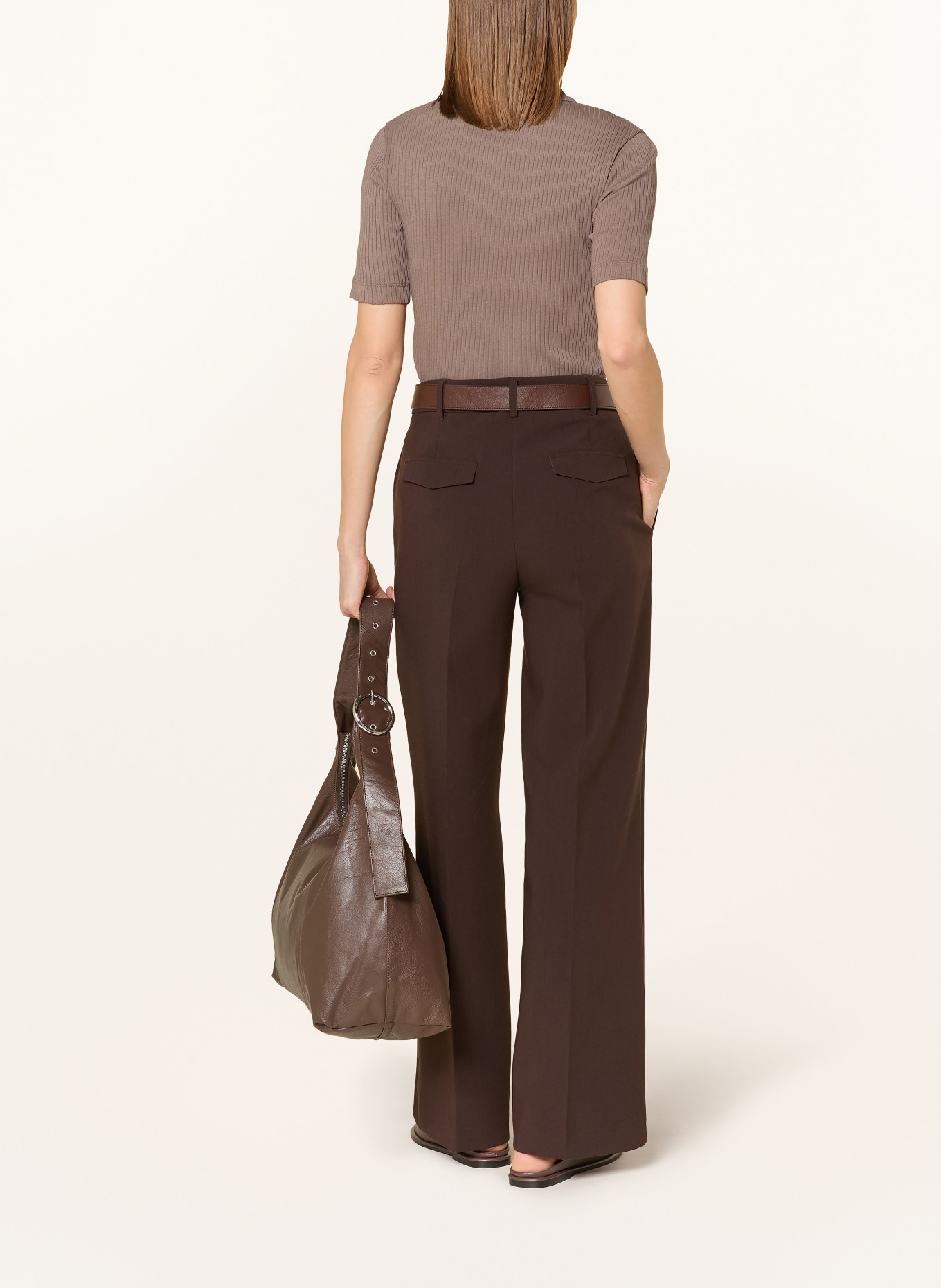 Marc O'Polo Pletené polo tričko: ČERNOŠEDÁ