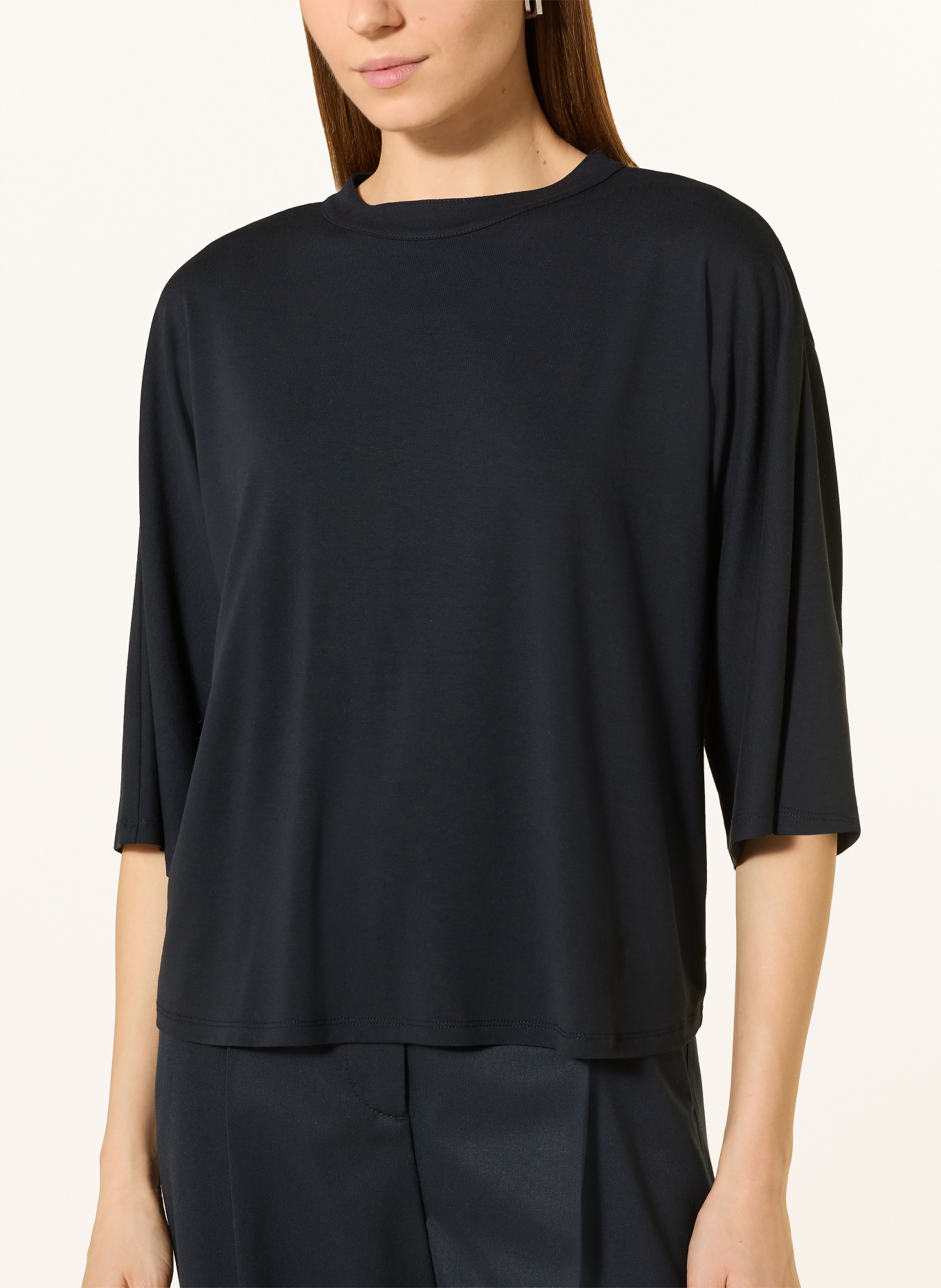 Marc O'Polo Tričko s 3/4 rukávem: TMAVĚ MODRÁ