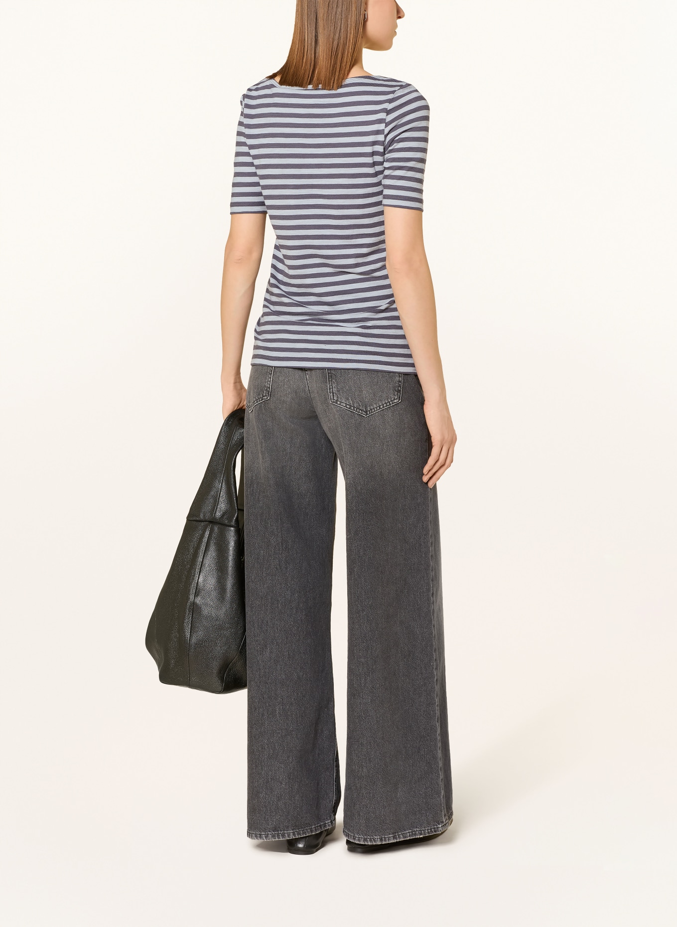 Marc O'Polo tričko: TMAVĚ MODRÁ / ČERNOŠEDÁ