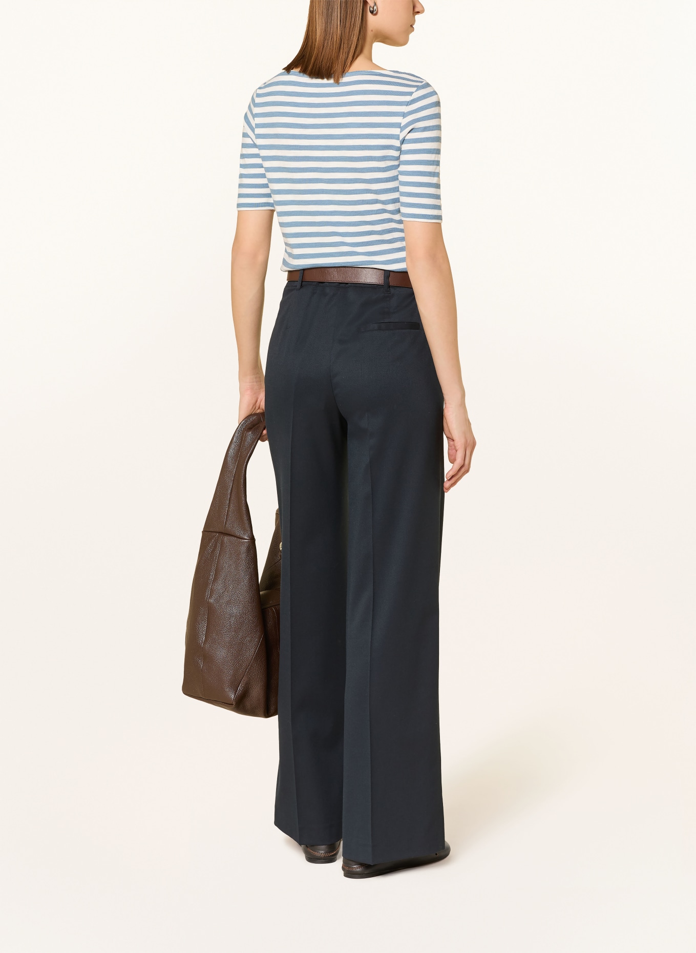 Marc O'Polo tričko: BÍLÁ / MODRÁ