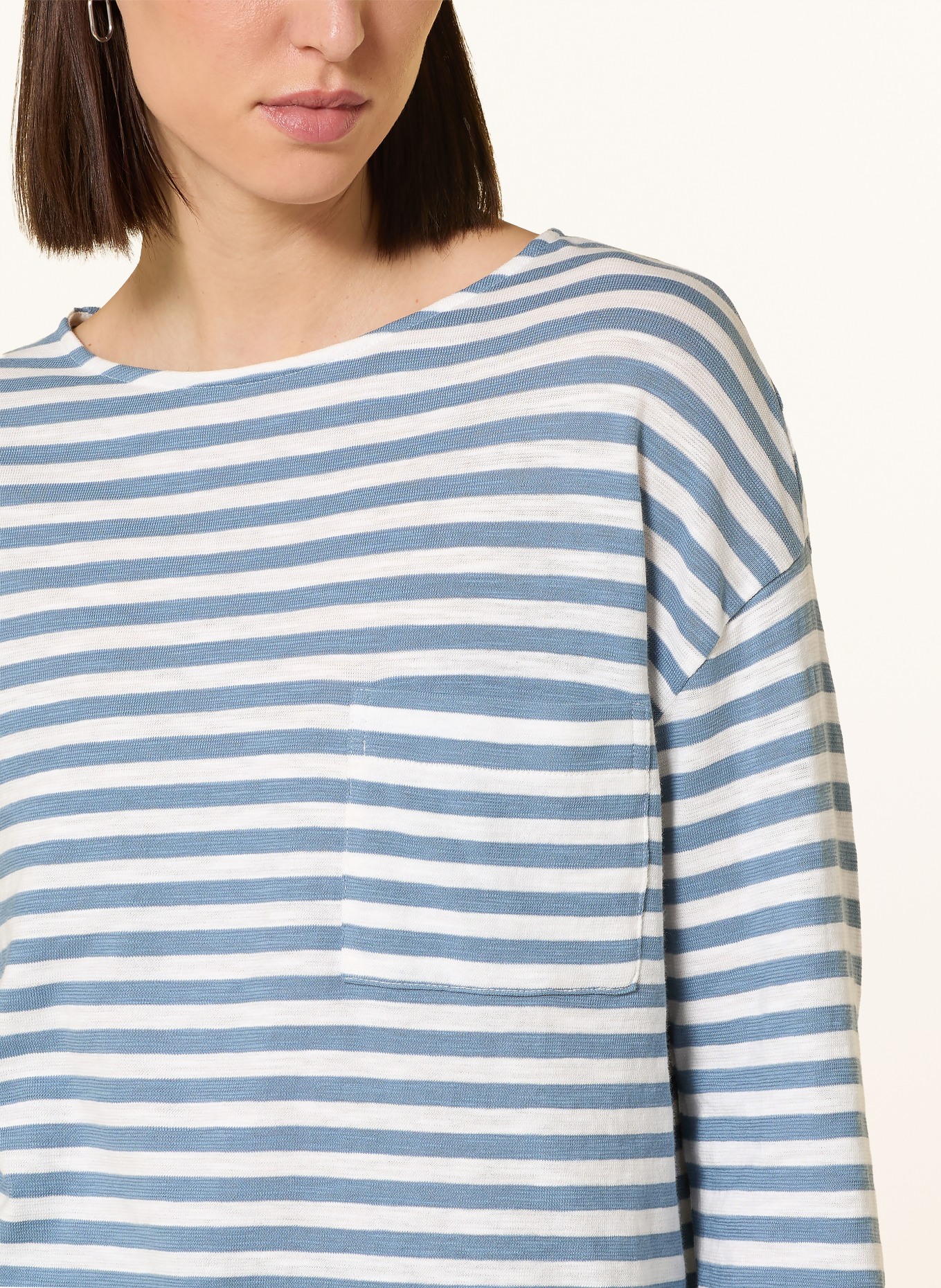 Marc O'Polo svetr: TMAVĚ MODRÁ / BÍLÁ