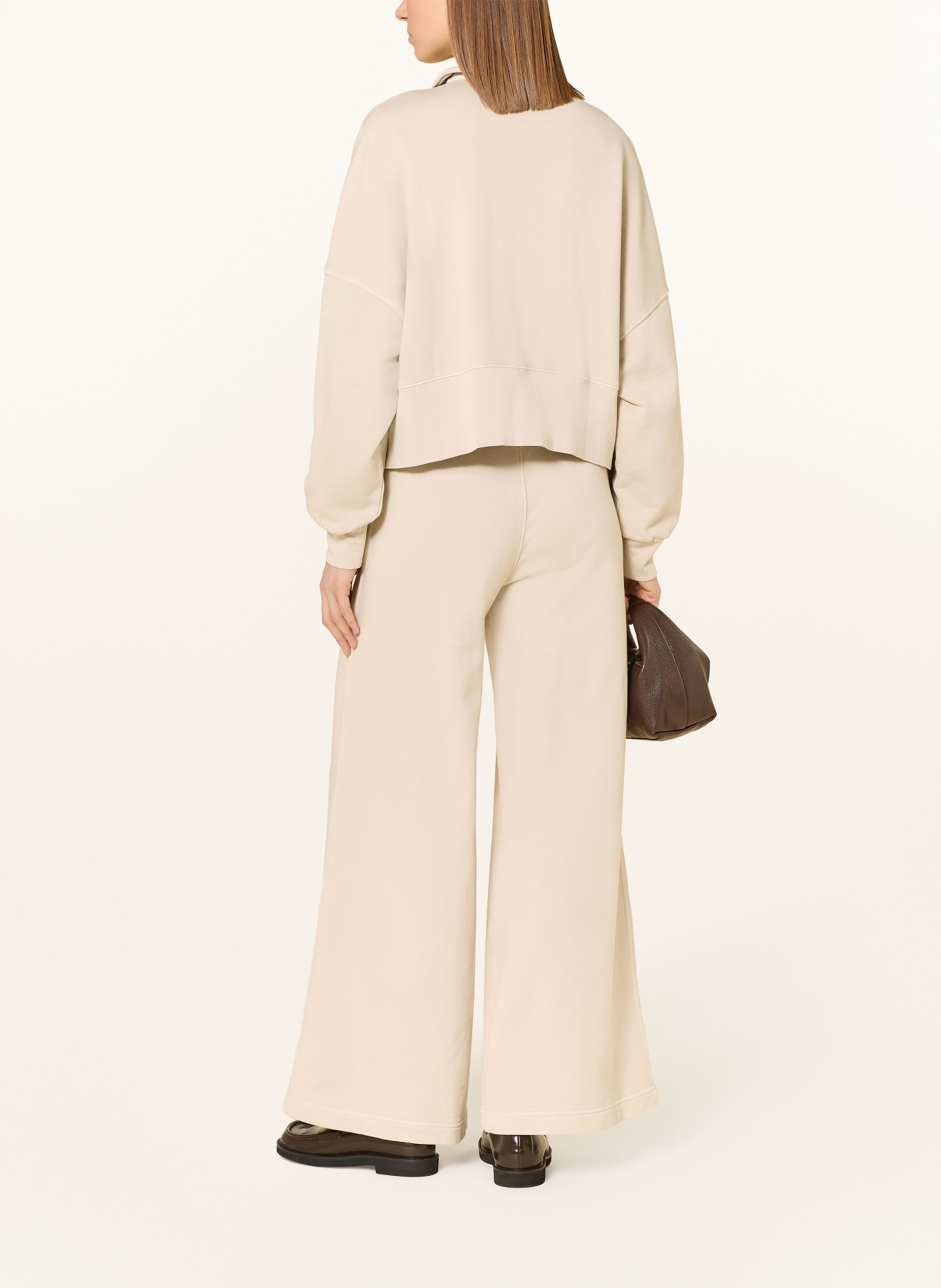 Marc O'Polo Marlenehose aus Jersey: ECRU