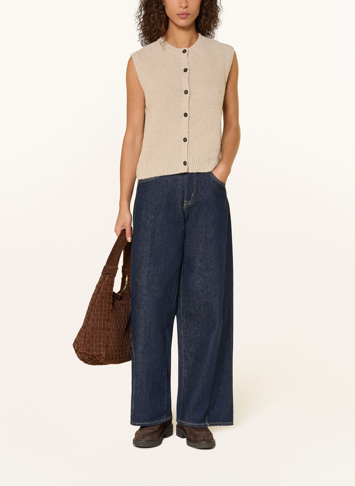 Marc O'Polo knitted vest: BEIGE