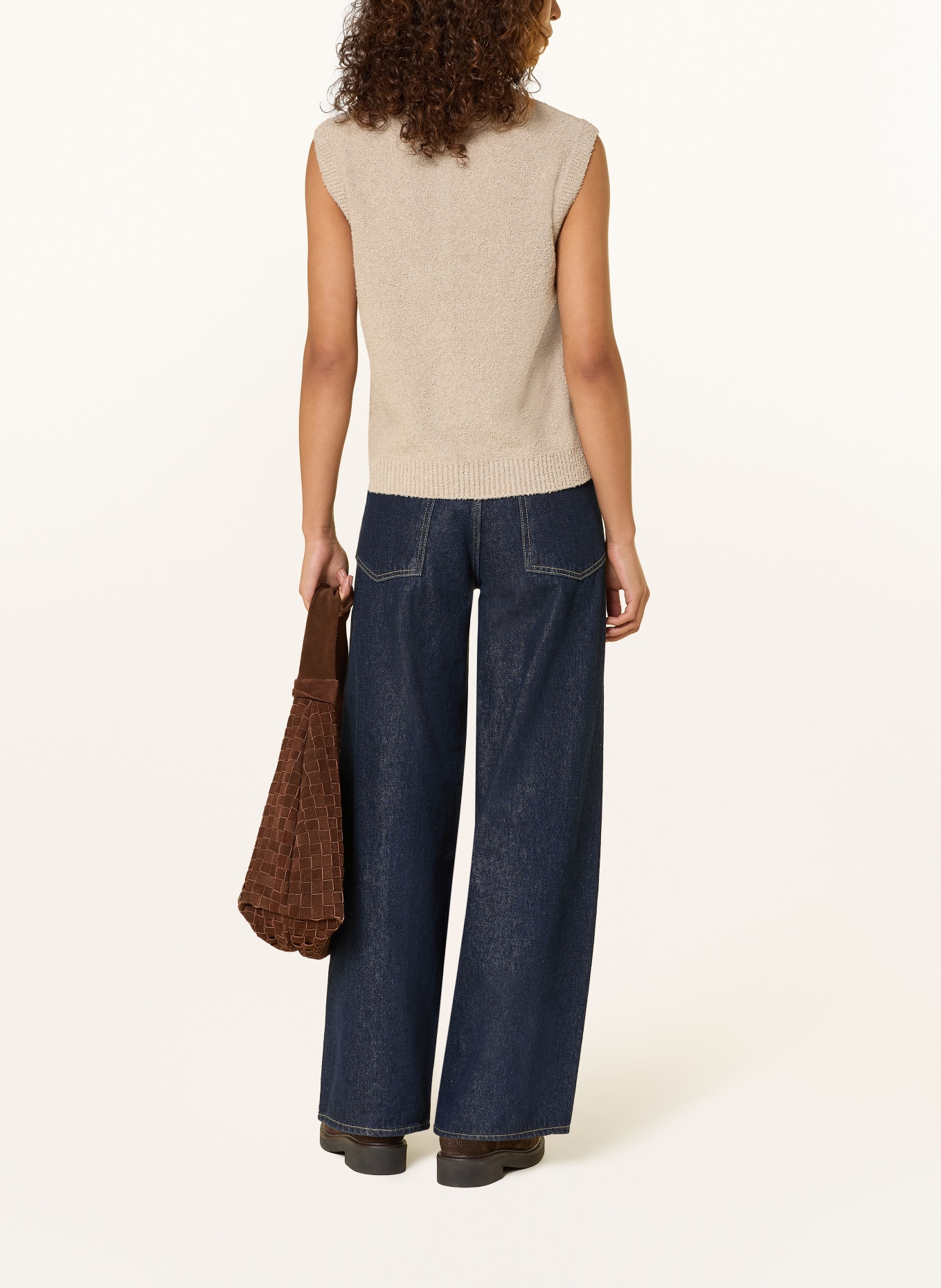 Marc O'Polo knitted vest: BEIGE