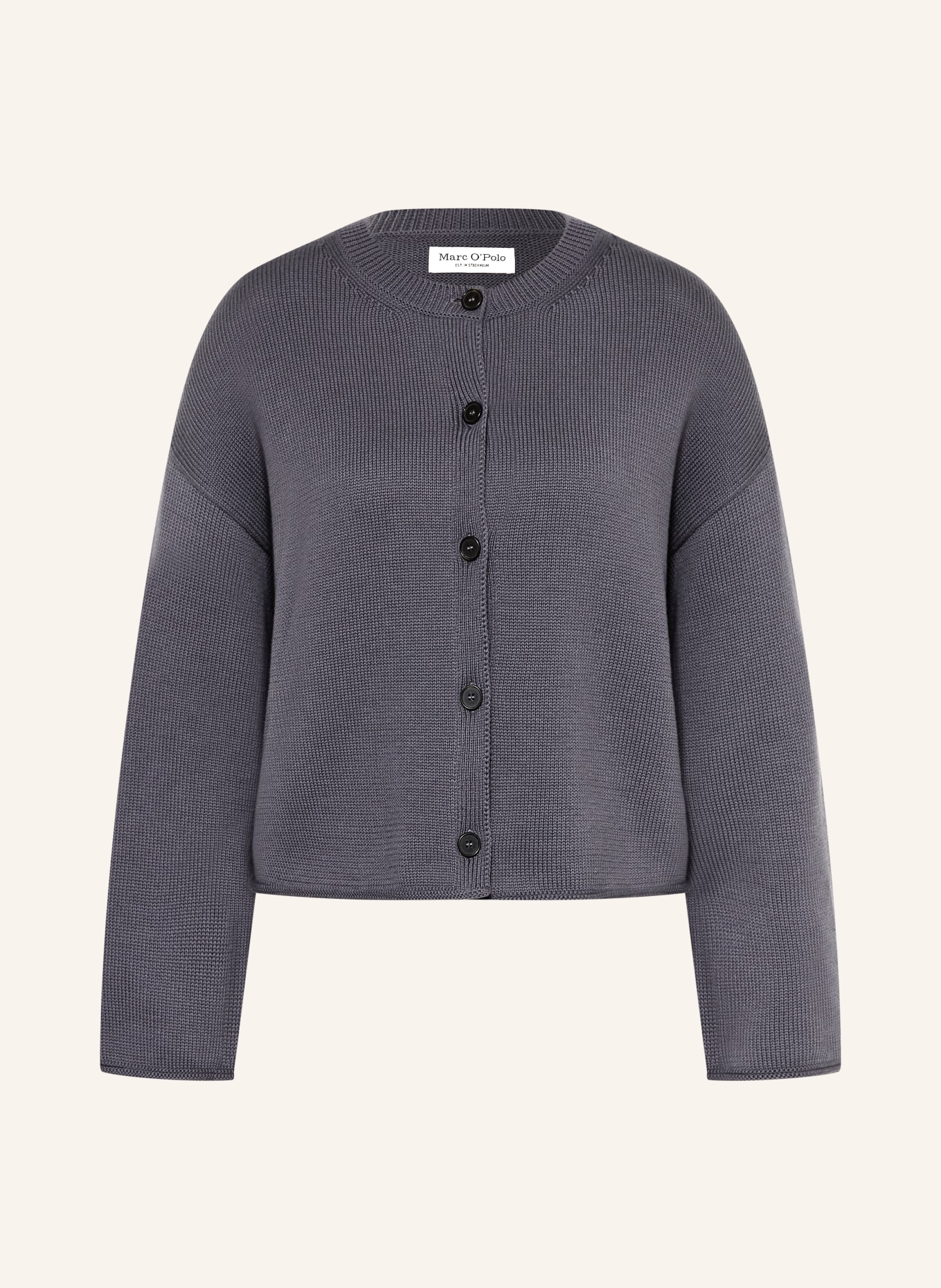 Marc O'Polo svetr: ČERNOŠEDÁ