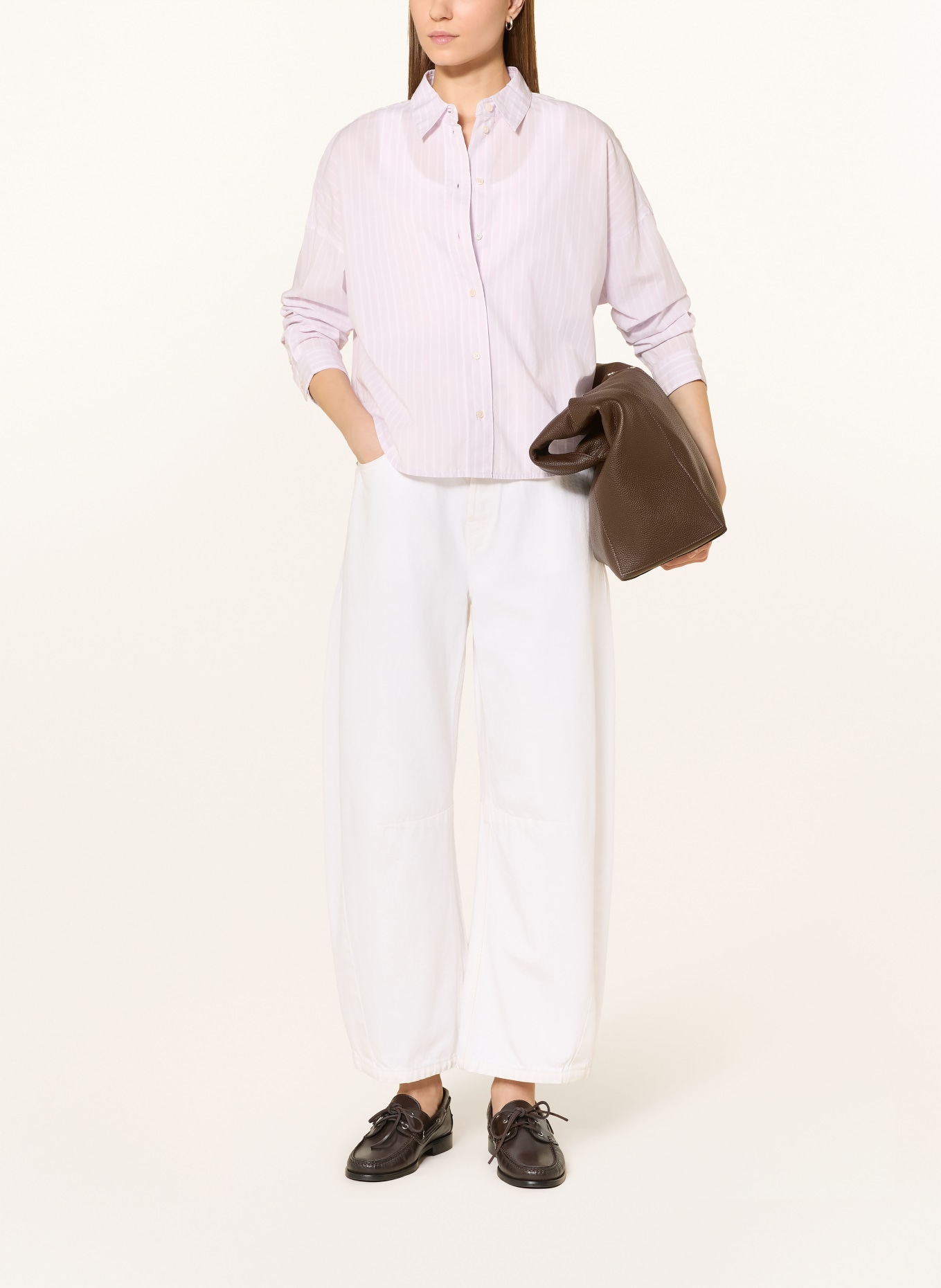 Marc O'Polo Hemdbluse: HELLROSA / WEISS