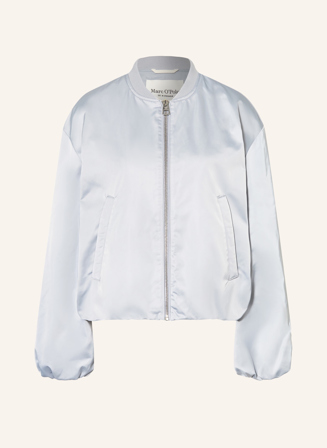 Marc O'Polo satin jacket: BLUE GRAY