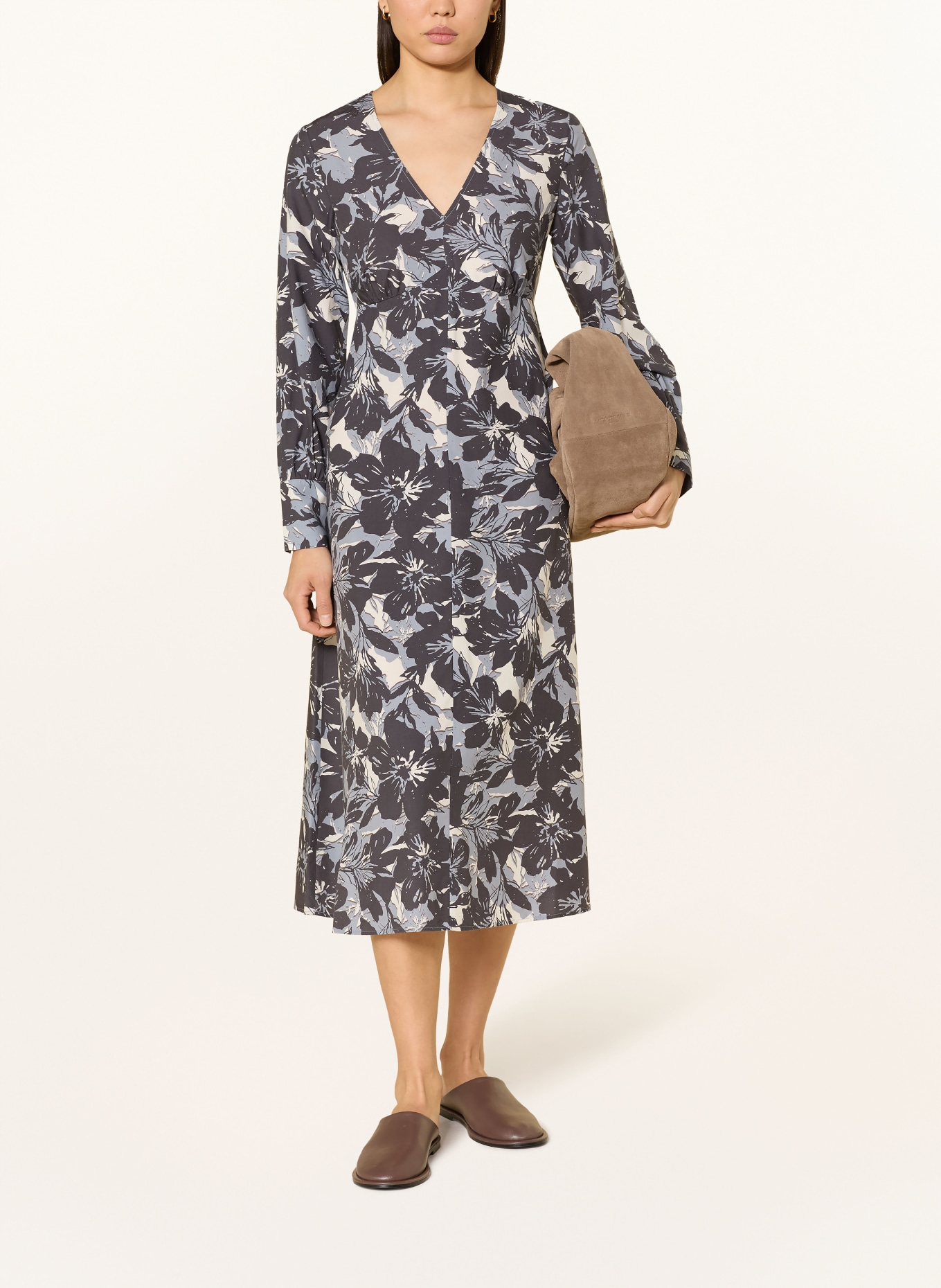 Marc O'Polo dress: DARK GRAY / BLUE GRAY / WHITE