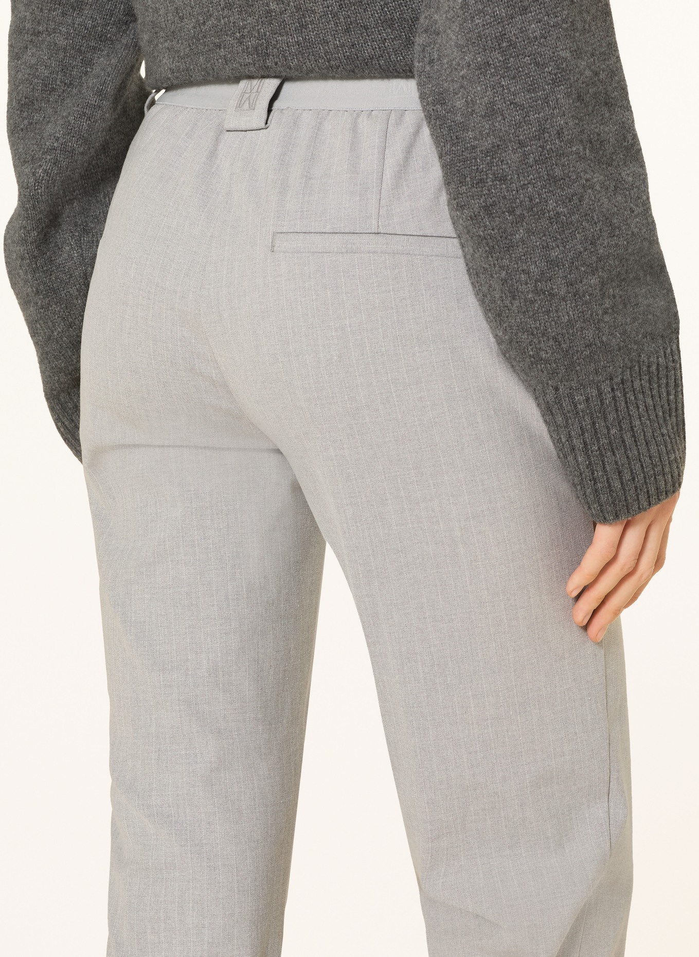 Marc O'Polo 7/8 kalhoty MALIN: A22 multi/gravel grey melange