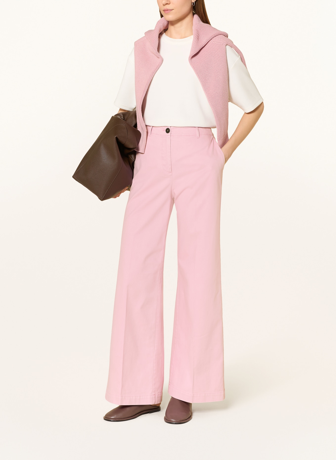 Marc O'Polo Marlene-broek MARGO WIDE: ROZE