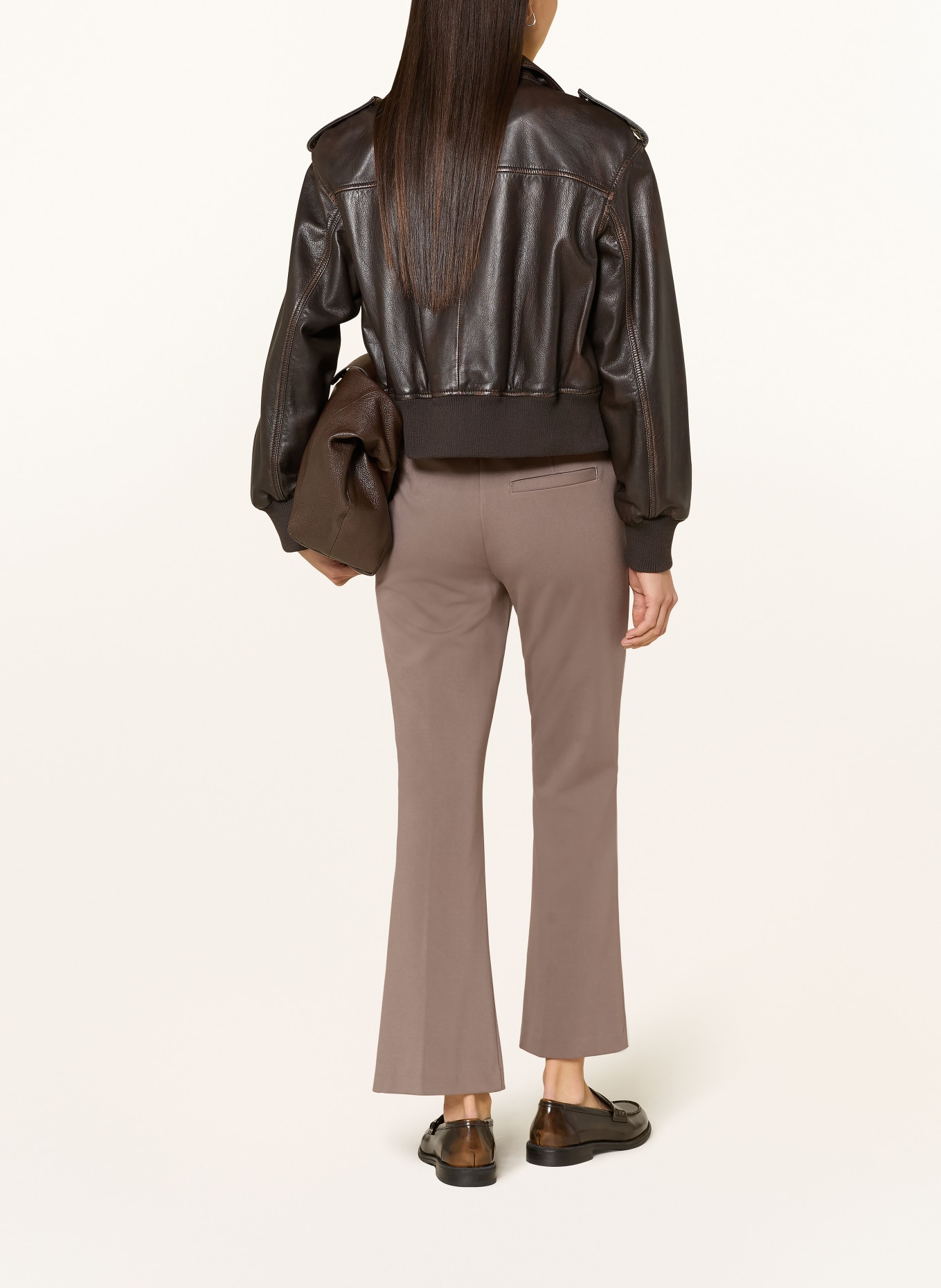 Marc O'Polo Bootcut-Hose MARTHE FLARED: 753 chalky brown