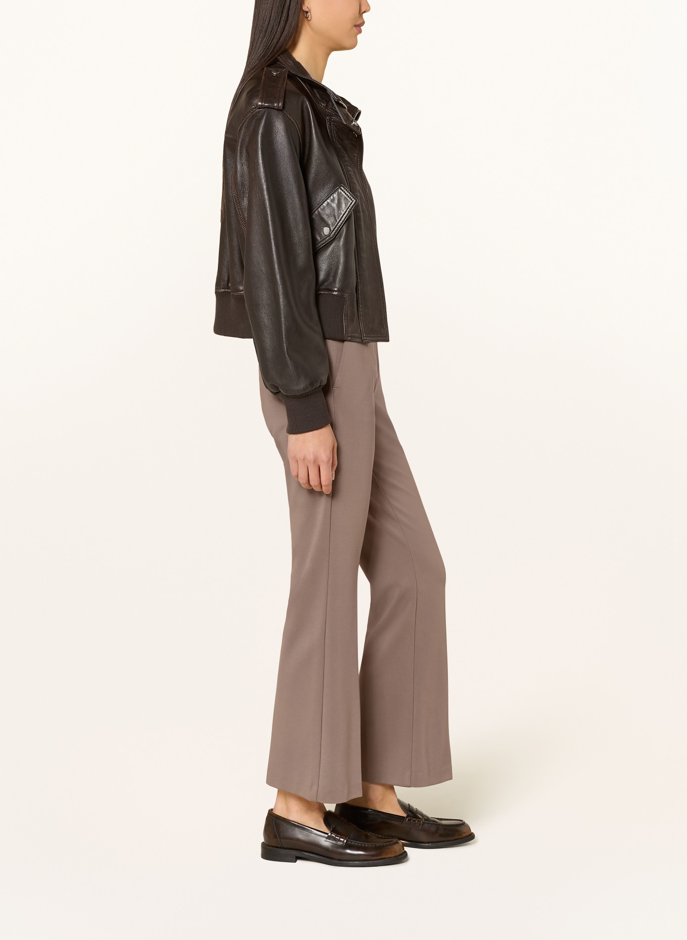 Marc O'Polo Bootcut-Hose MARTHE FLARED: 753 chalky brown