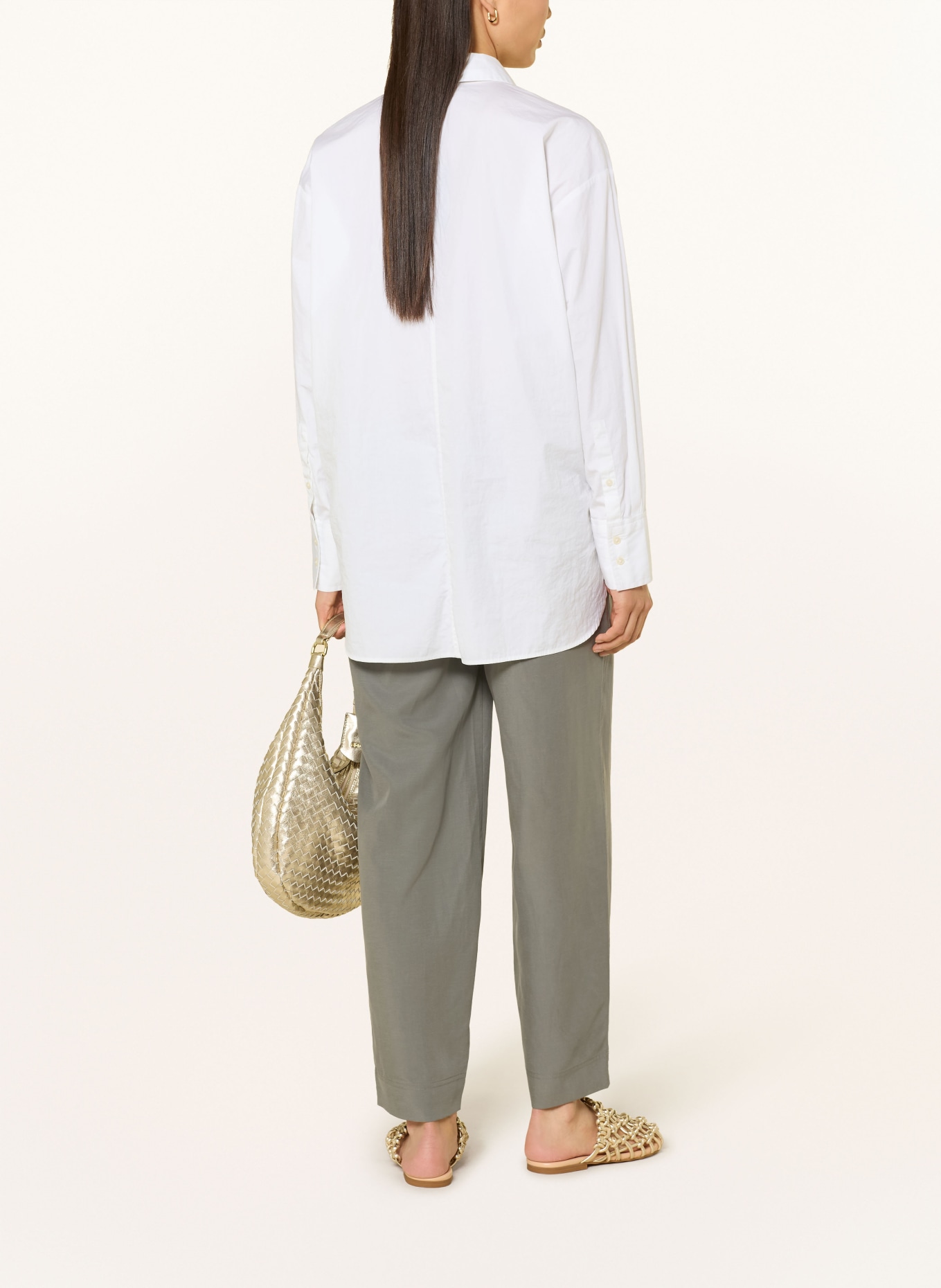 Marc O'Polo Kalhoty MINU BARREL: 466 ashy moss