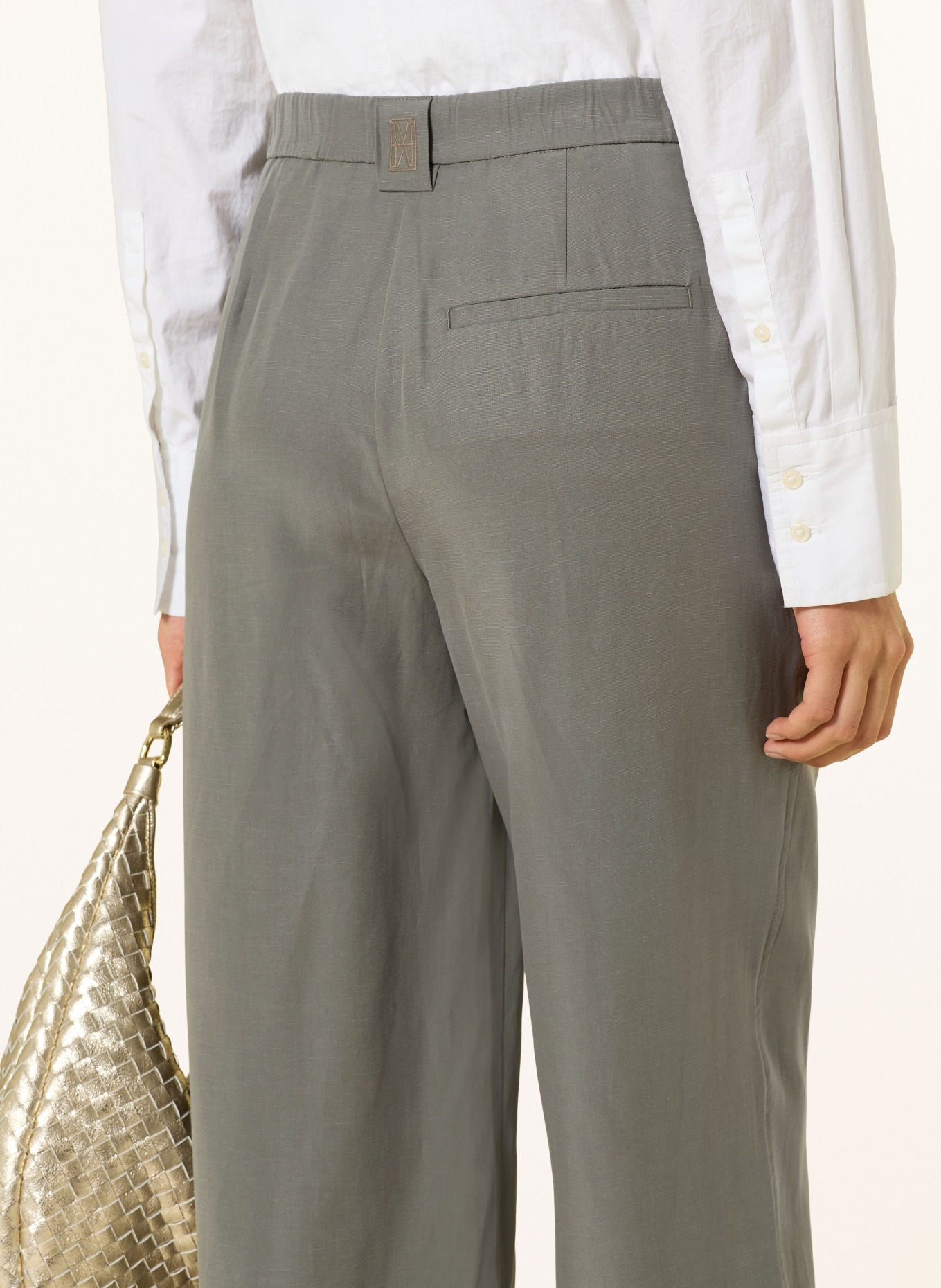 Marc O'Polo Kalhoty MINU BARREL: 466 ashy moss