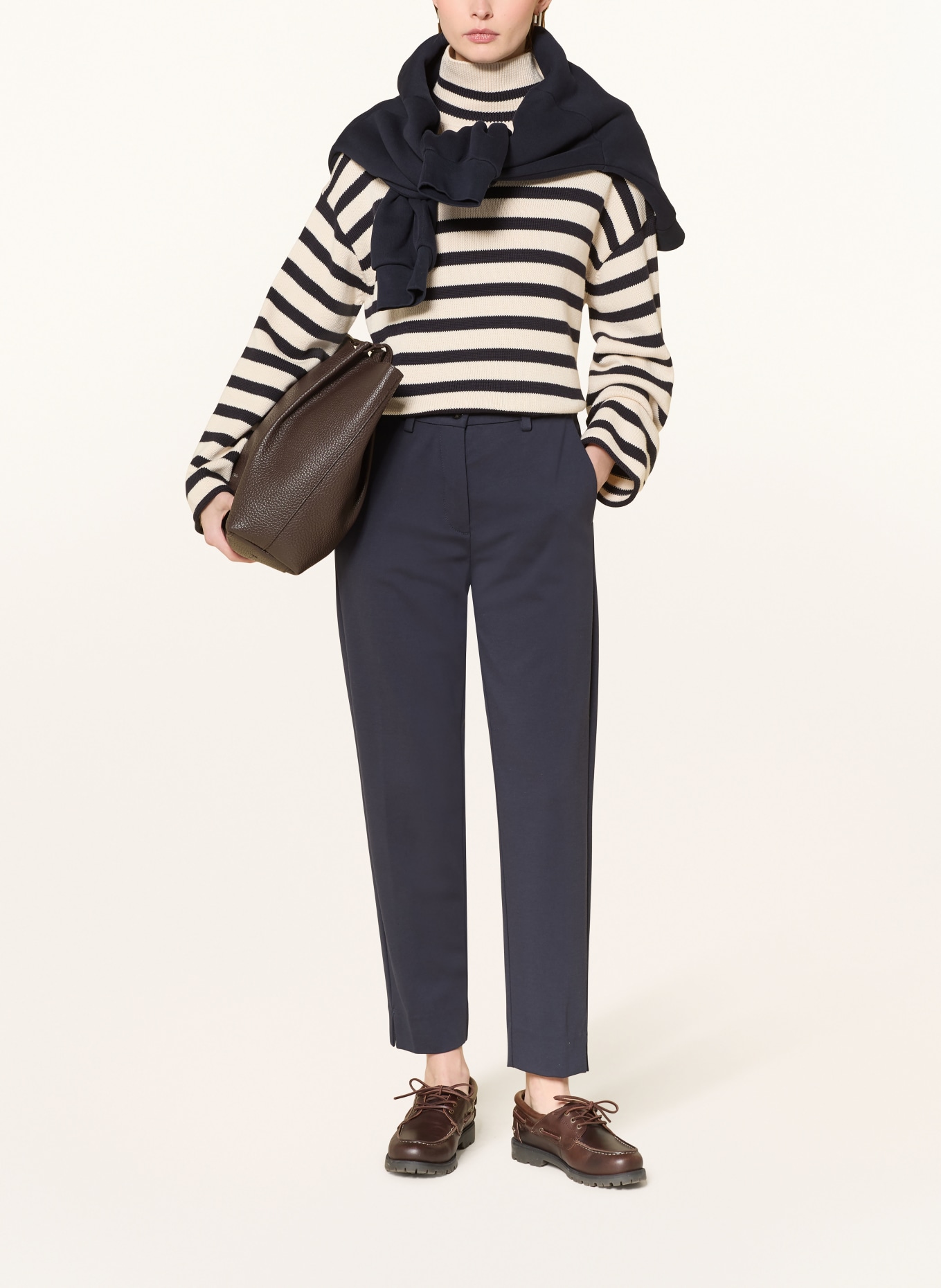 Marc O'Polo 7/8 kalhoty MALIN SLIM z jersey: 892 martime blue