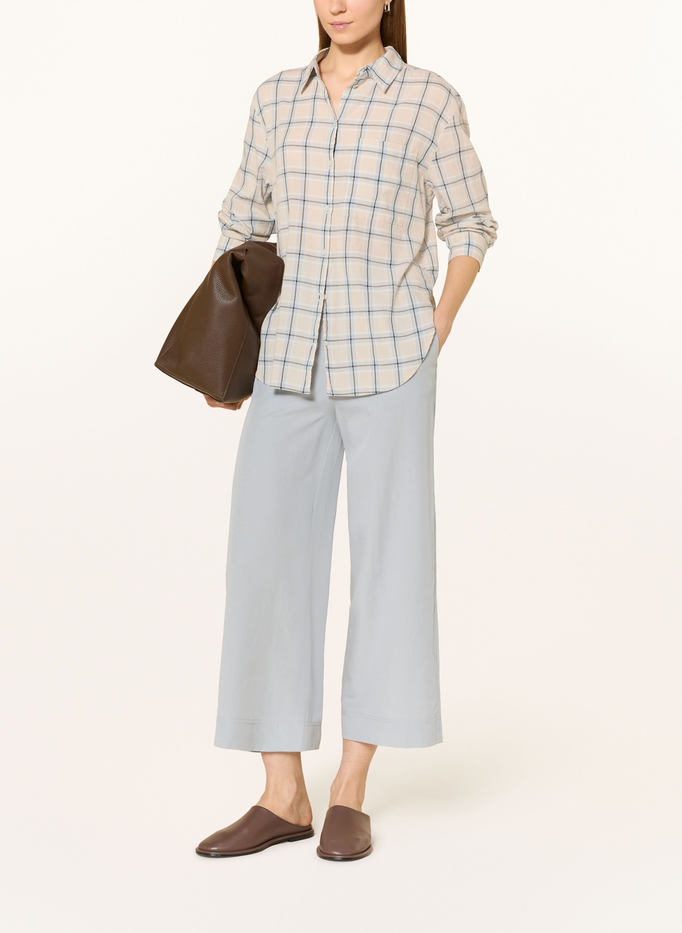 Marc O'Polo Culotte MARGO WIDE: GRIJS