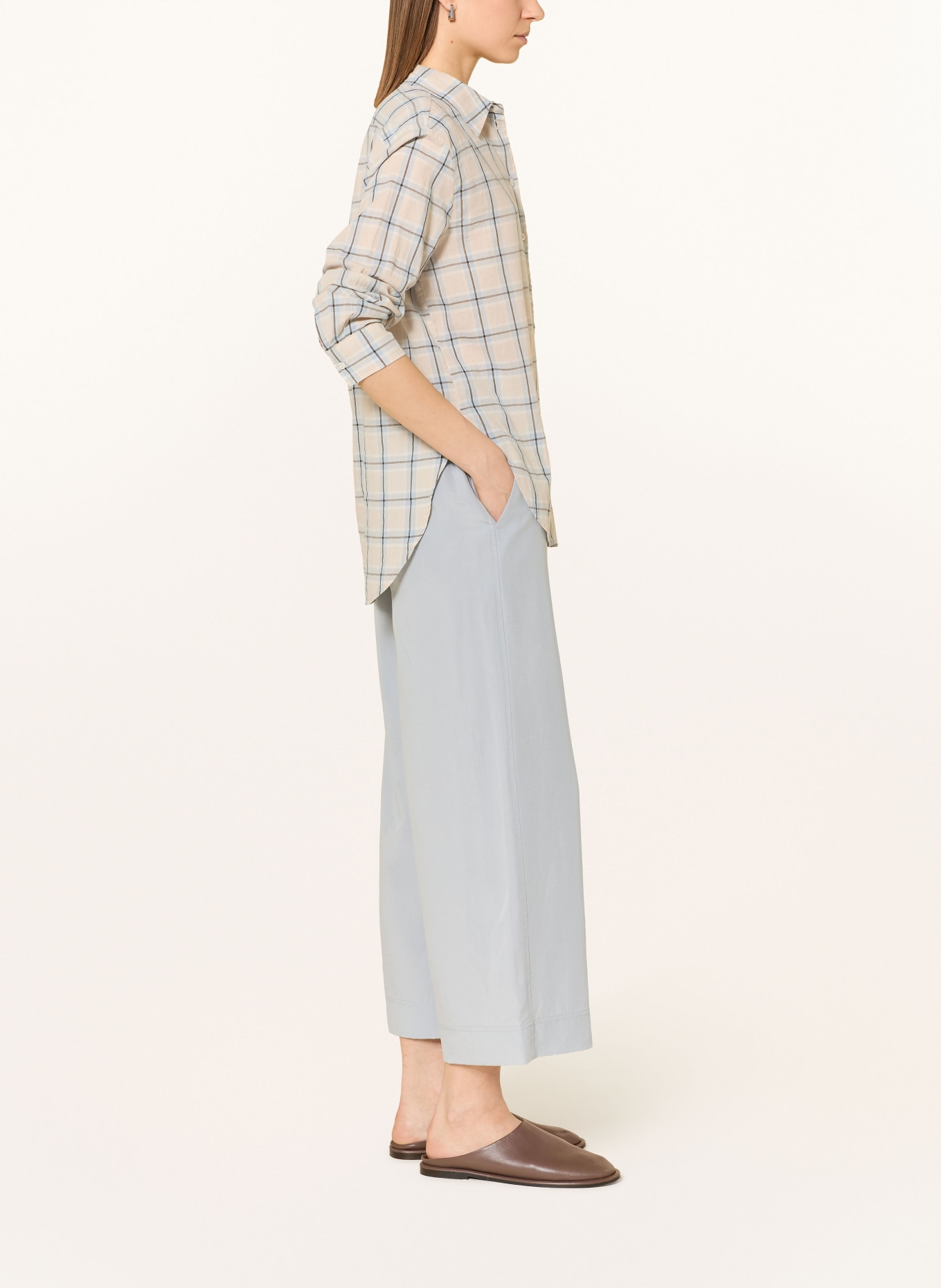 Marc O'Polo Culotte MARGO WIDE: GRIJS