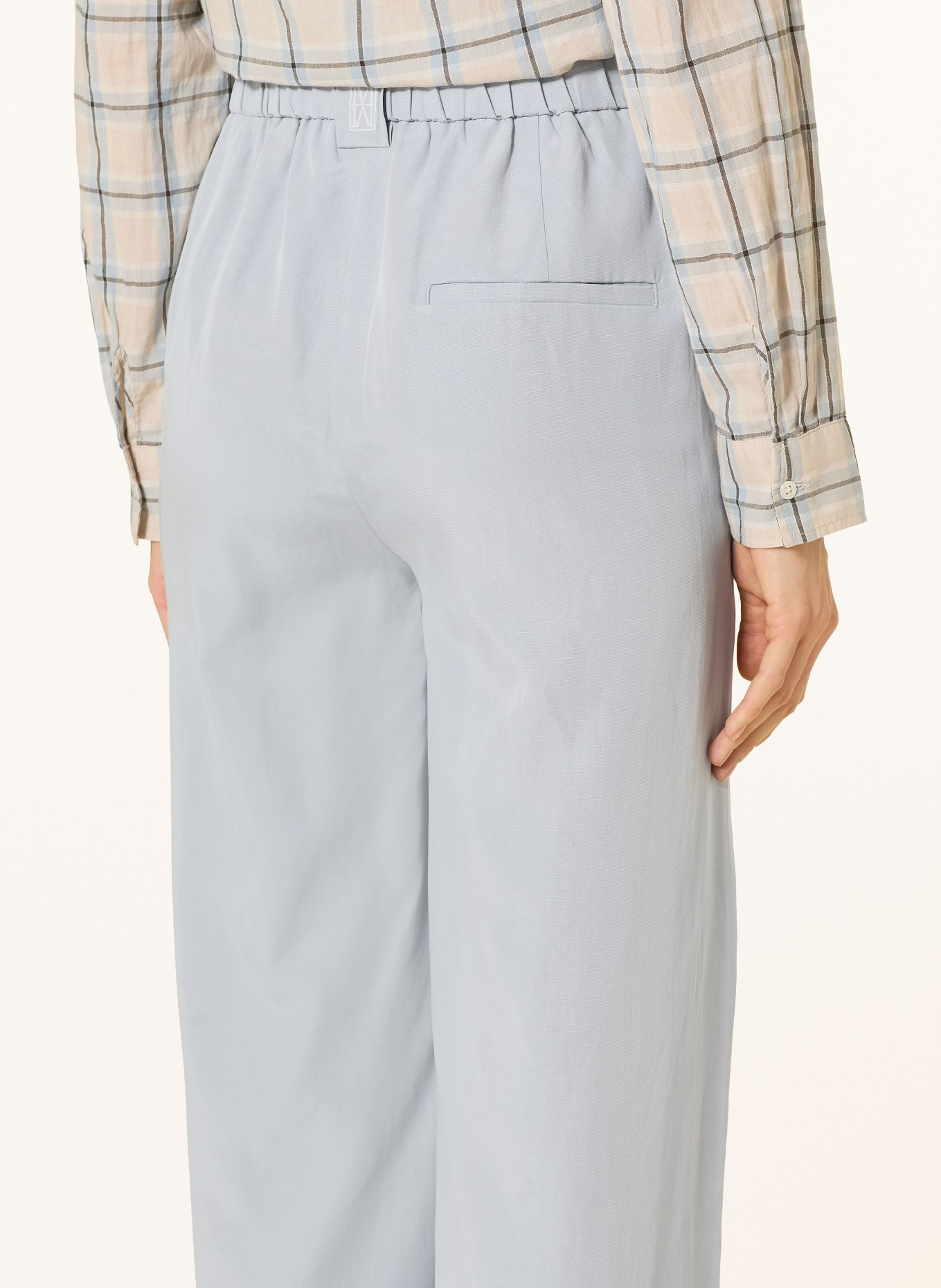 Marc O'Polo Culotte MARGO WIDE: GRIJS
