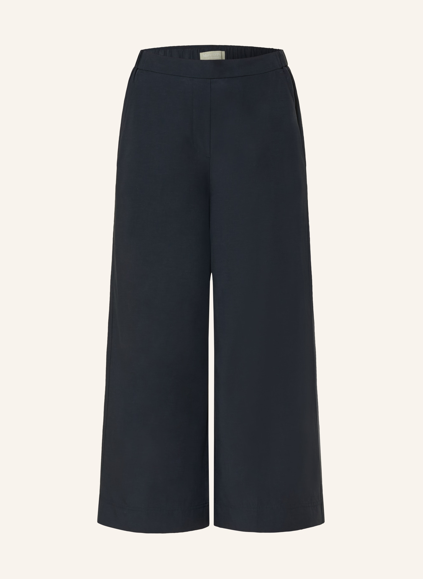 Marc O'Polo Culotte MARGO WIDE: DONKERBLAUW