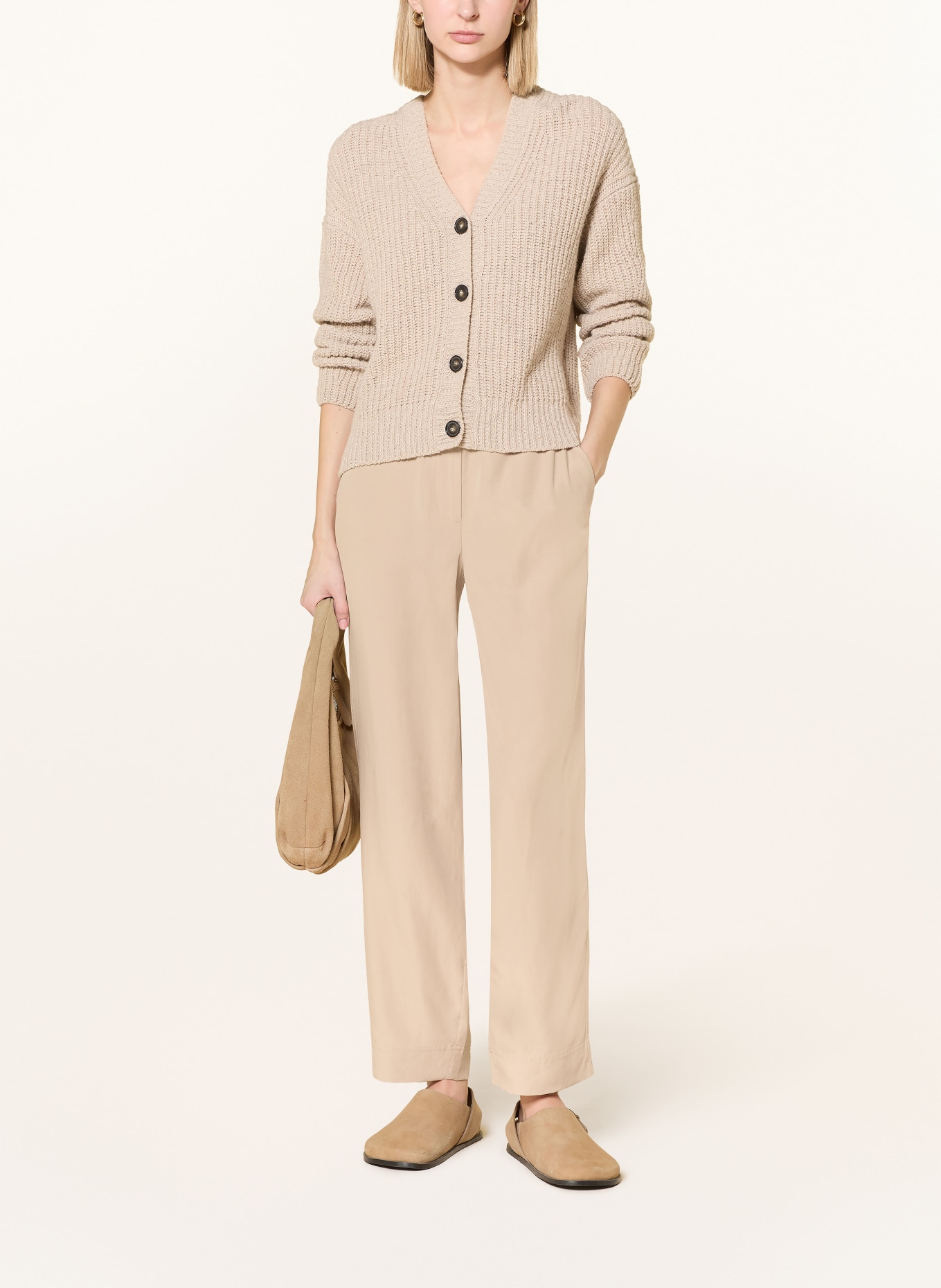 Marc O'Polo Kalhoty MINU BARREL: 703 smooth sand