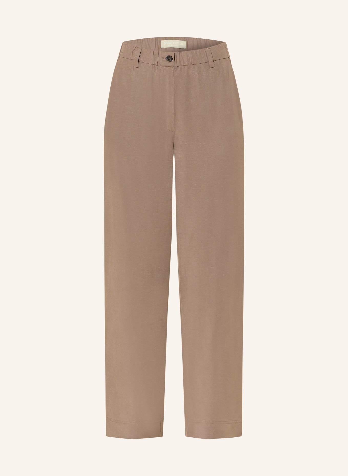 Marc O'Polo Kalhoty MINU BARREL: ČERNOŠEDÁ